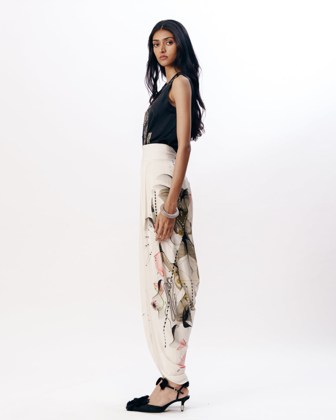 Printed Dhoti Pants