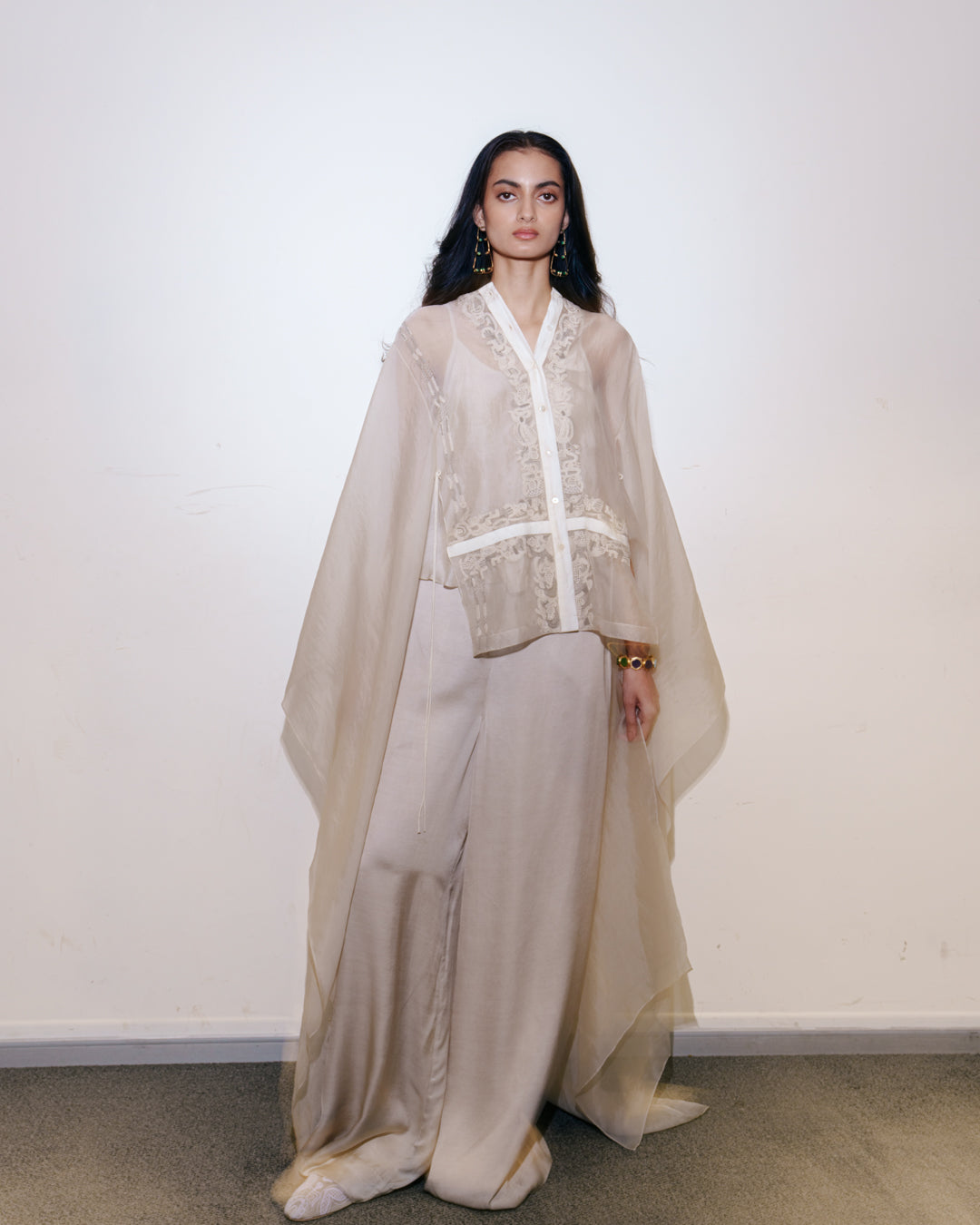 Slip Top With Cape Layering