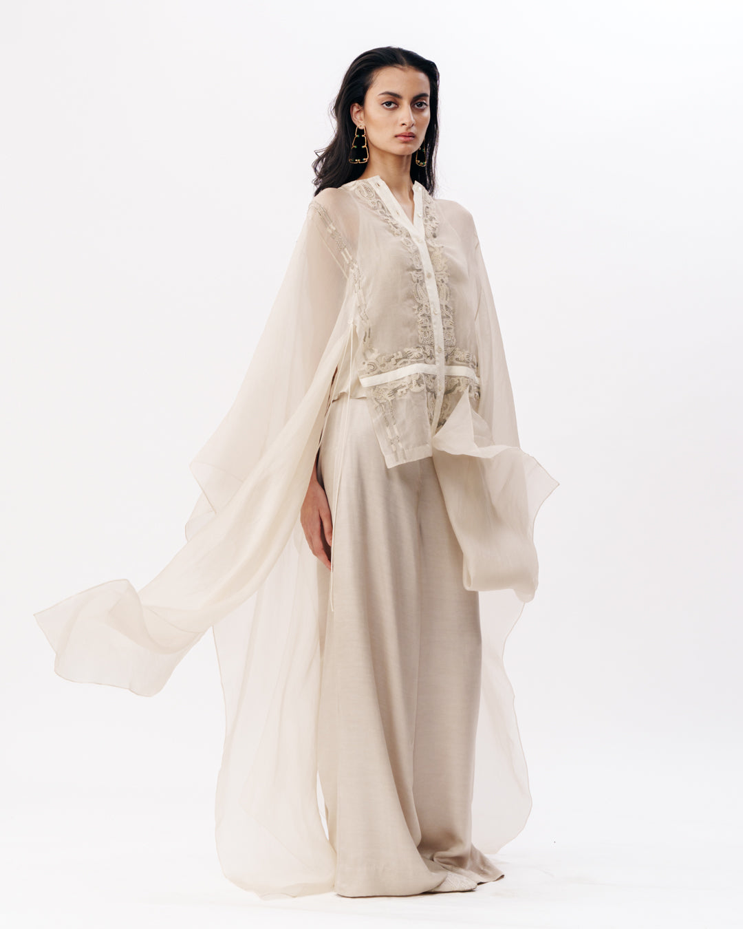 Slip Top With Cape Layering