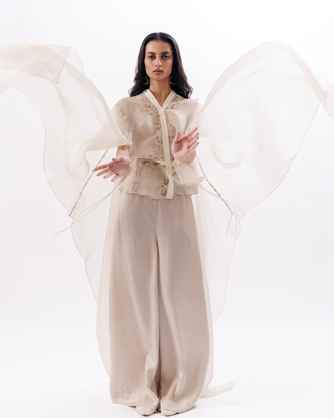 Slip Top With Cape Layering