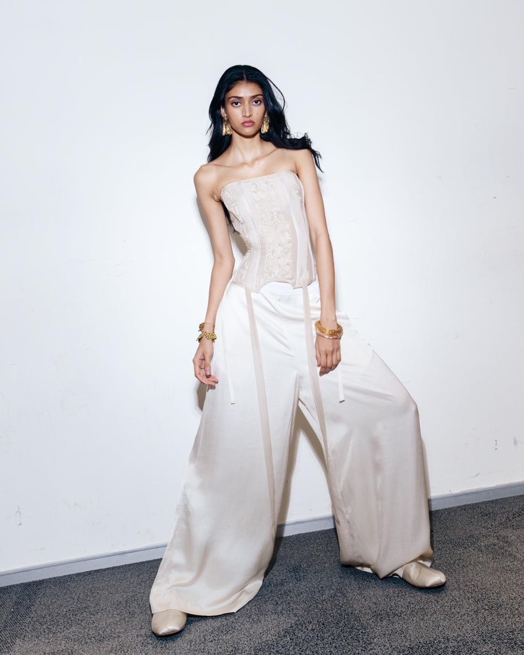 Corset With Chikankari Detail