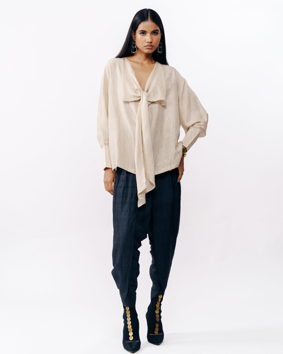 Fluid Shirt With Soft Drape