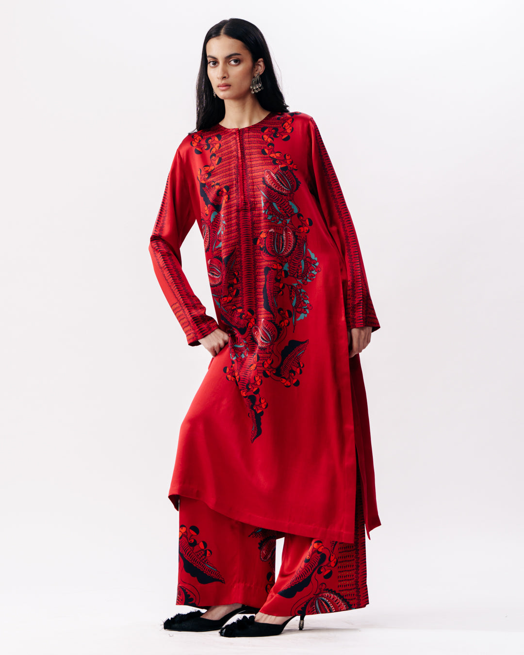 Printed Kurta With Trousers