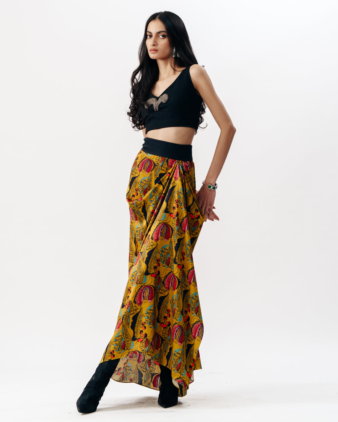 Draped Pick Up Skirt