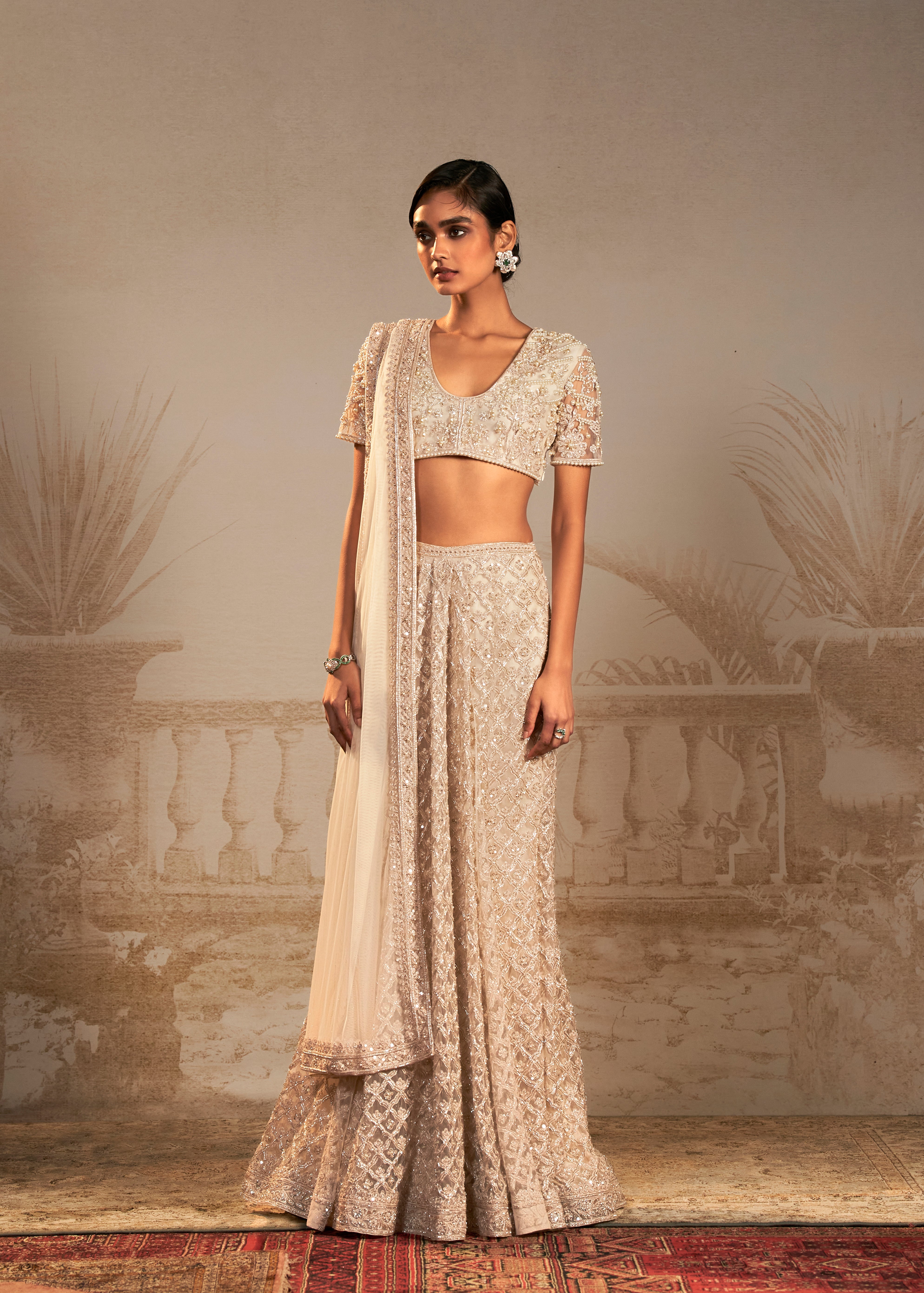 Shehnai Saree Skirt Set