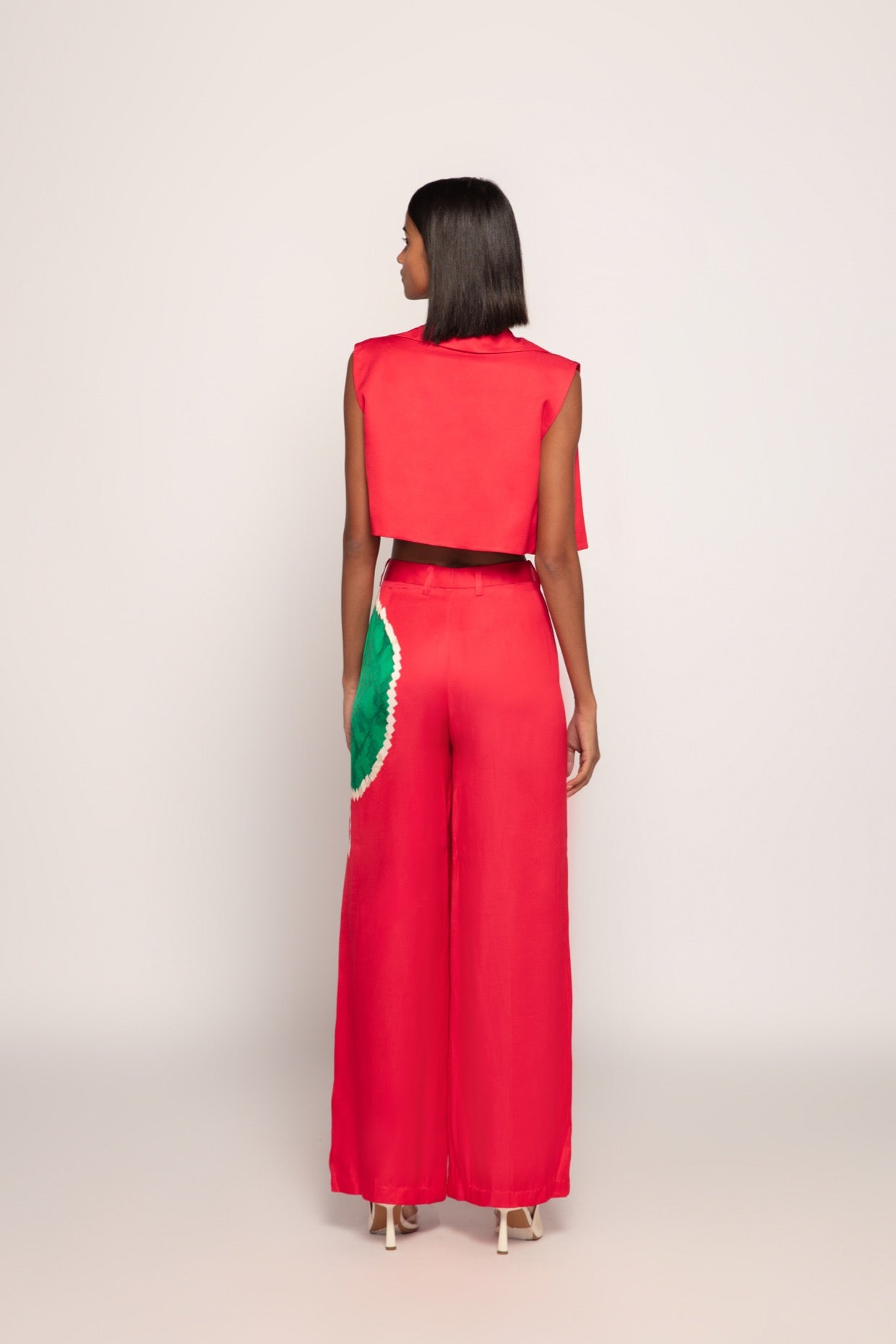 Pailsey Print High-rise Palazzo