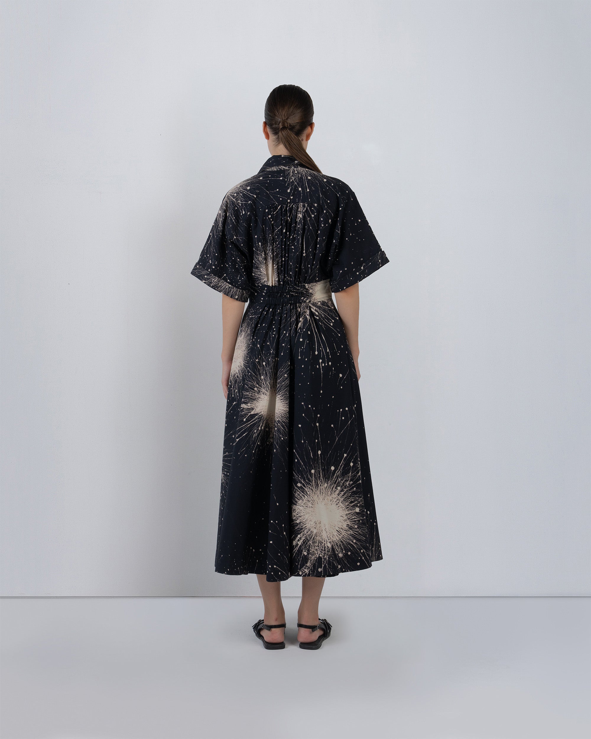 Sun Dress In Splatter Print