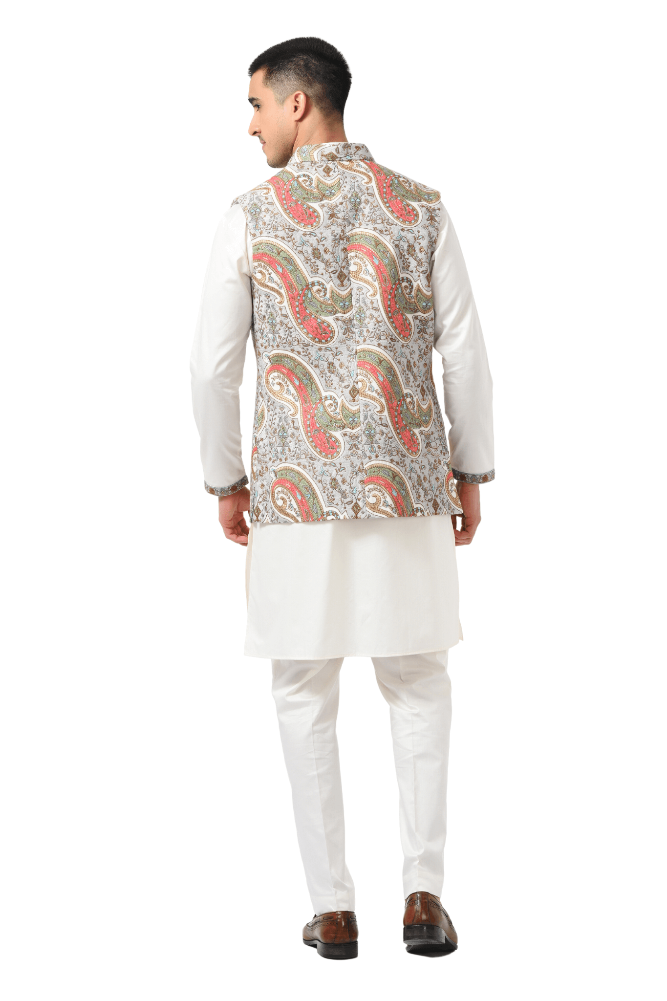 Bold Paisle Kashmiri Open Modi Jacket