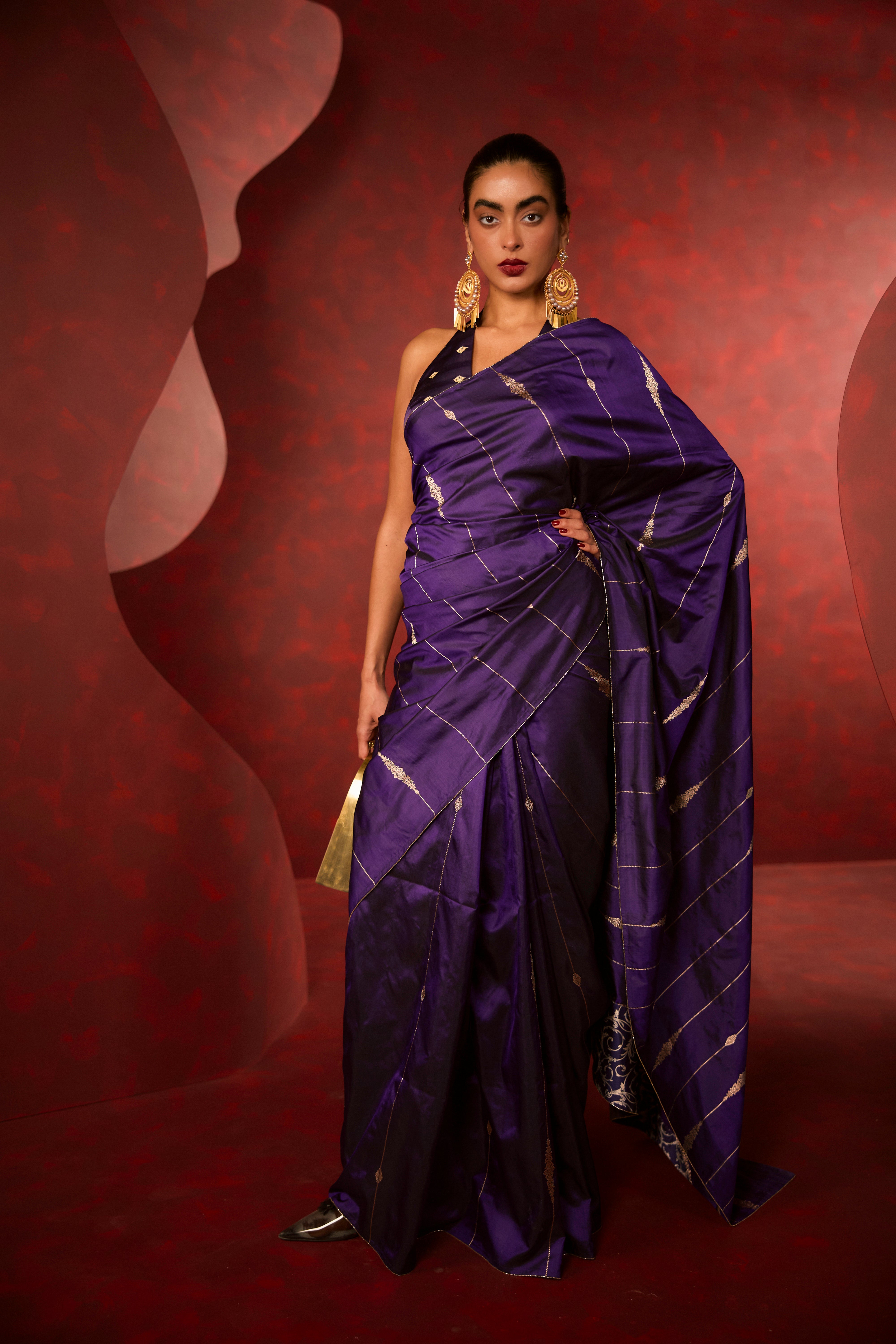 The Bridezilla Saree In Purple
