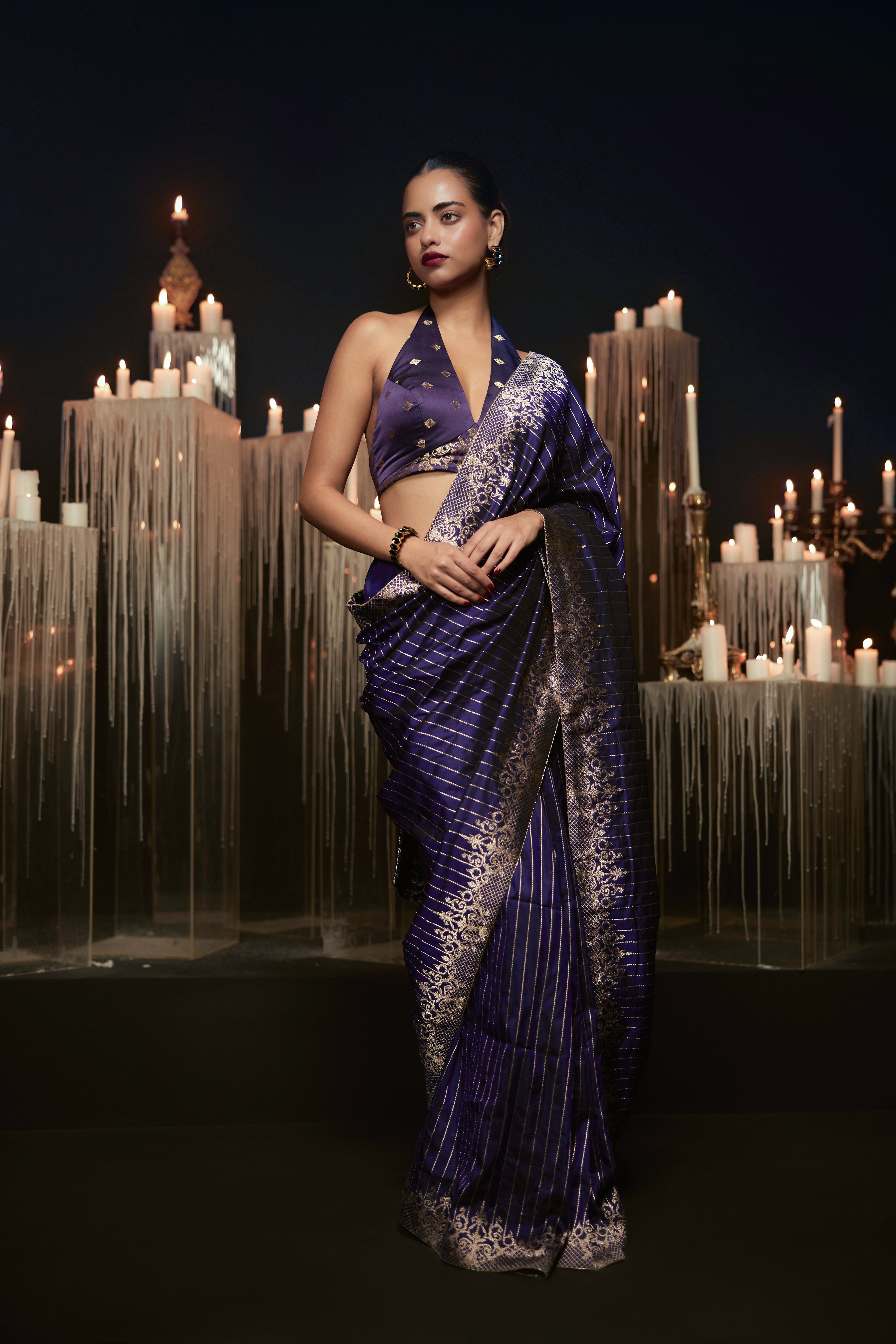 The Purple Heart Saree