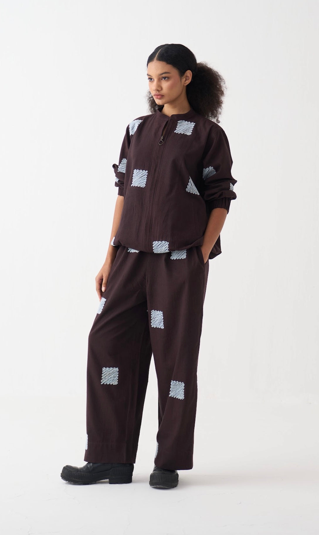 Emb. Bomber Jacket Co-ord (set Of 2)