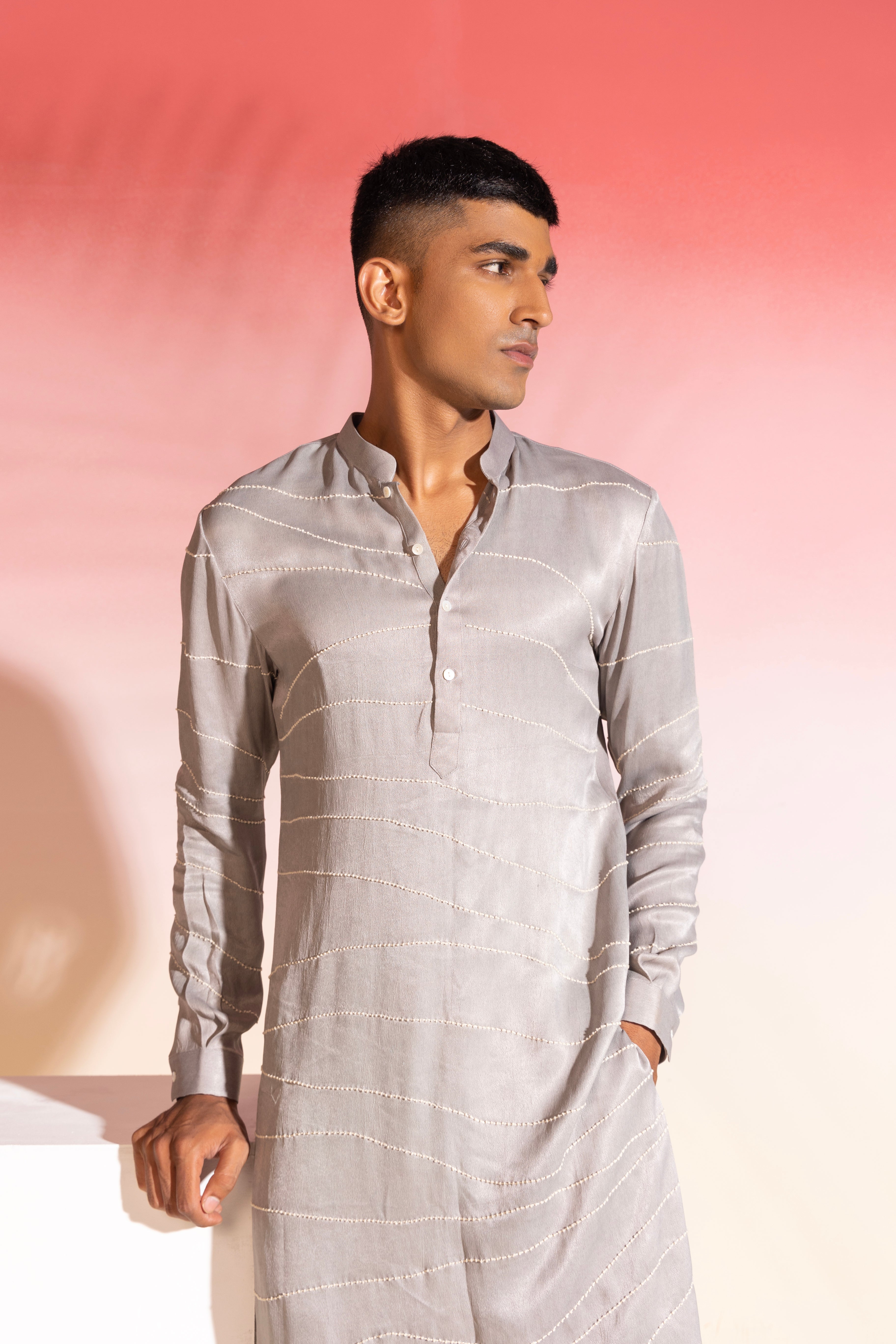 Flow Embroidered Kurta