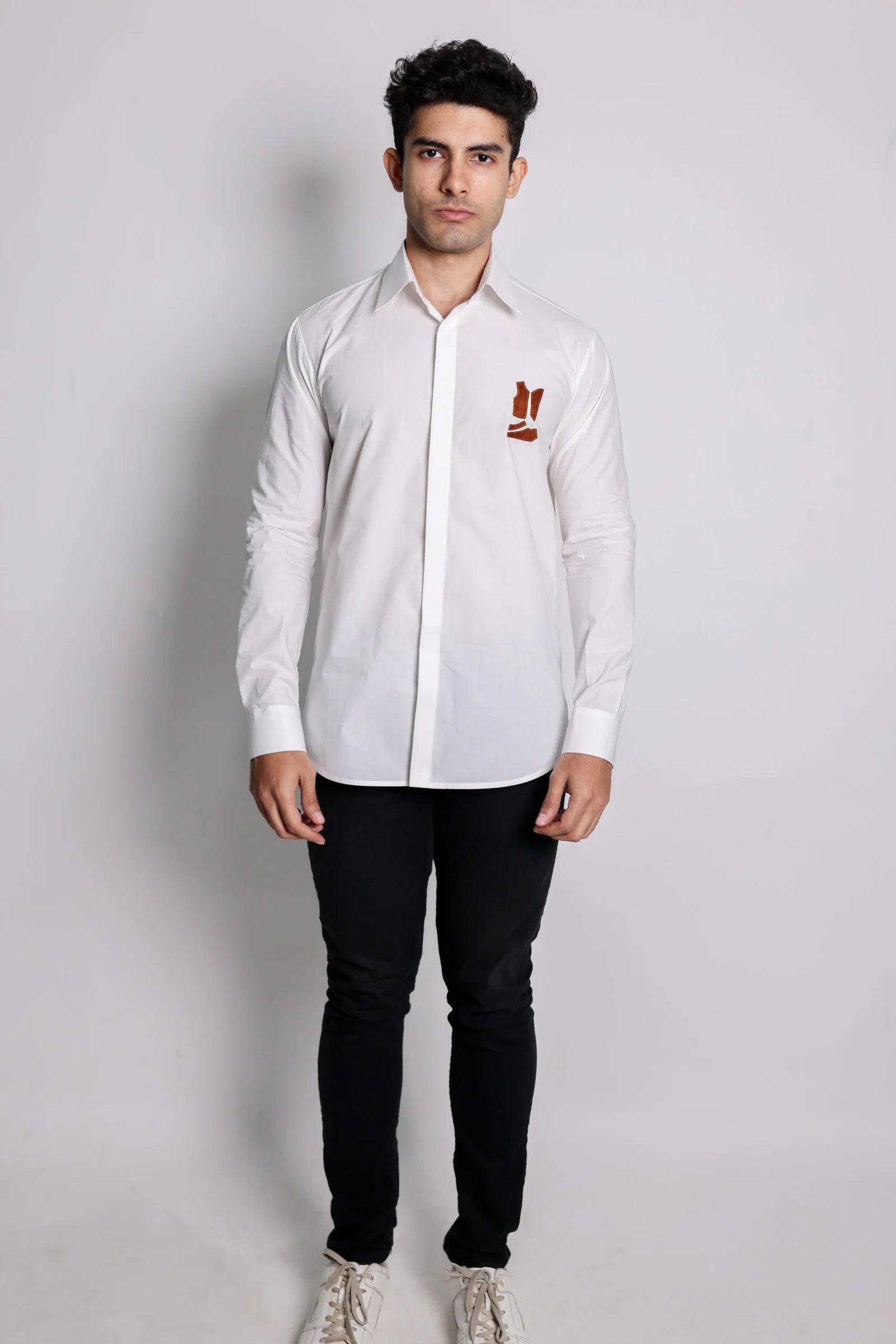 Leather Logo Shirt