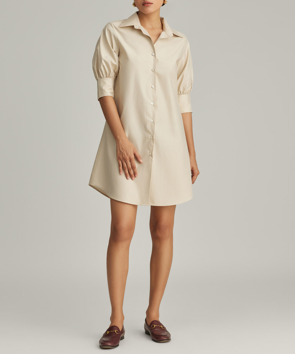 Egyptian Cotton Short Shirt Dress