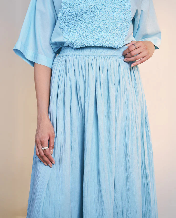 Ice Blue Datum Skirt