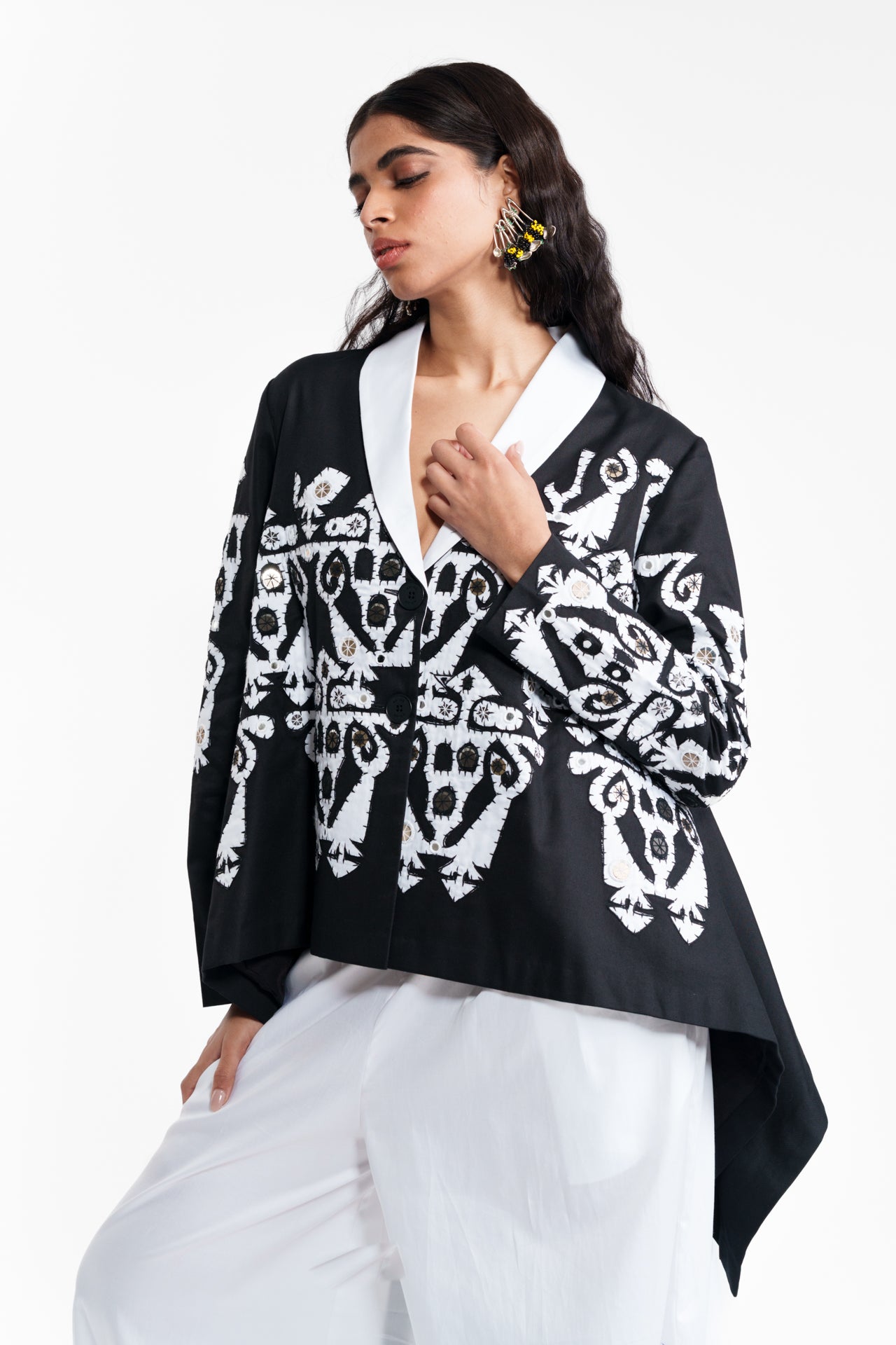 Appliqué Wrap Jacket