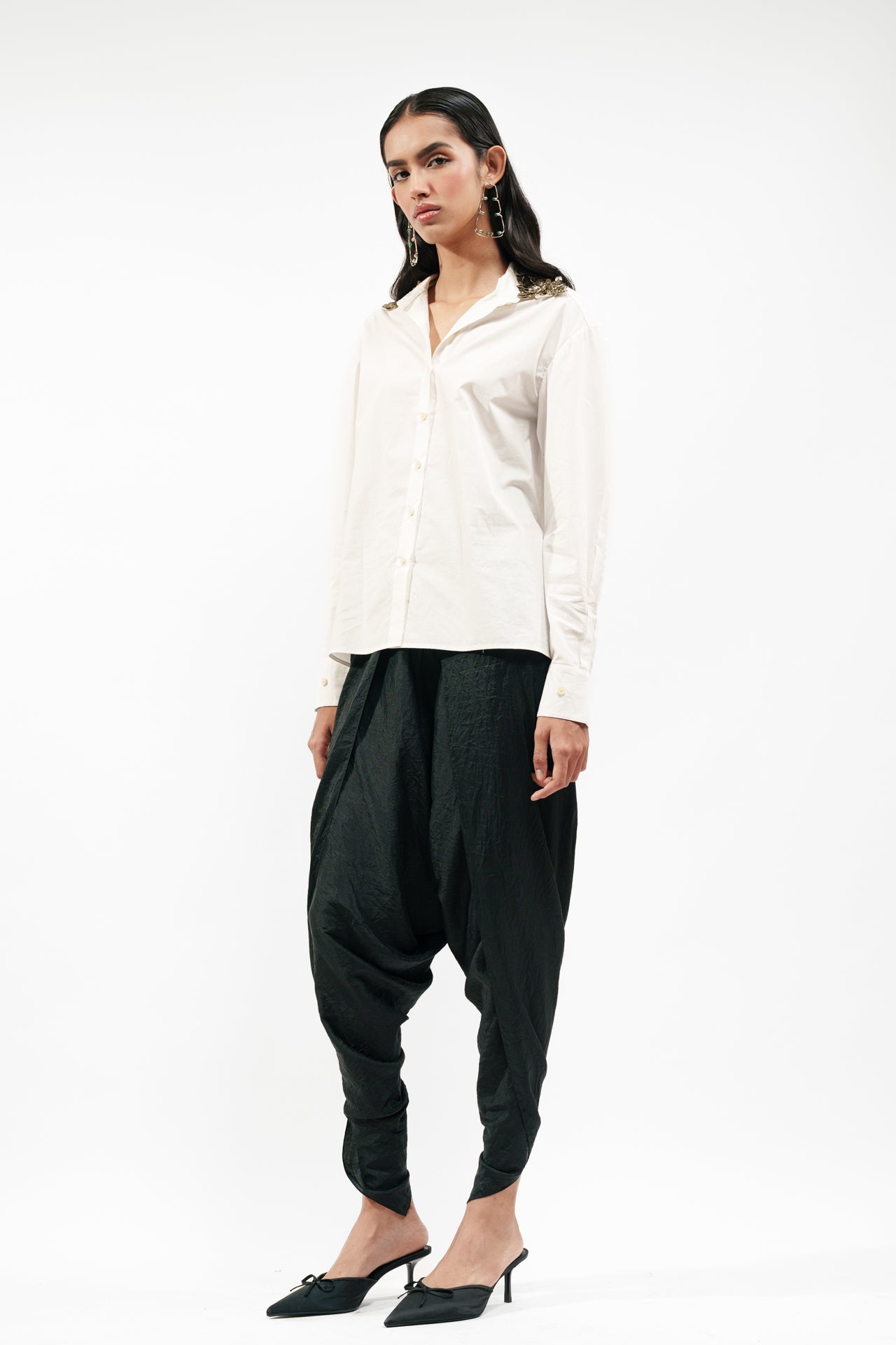 Shirt With Dhoti Pants