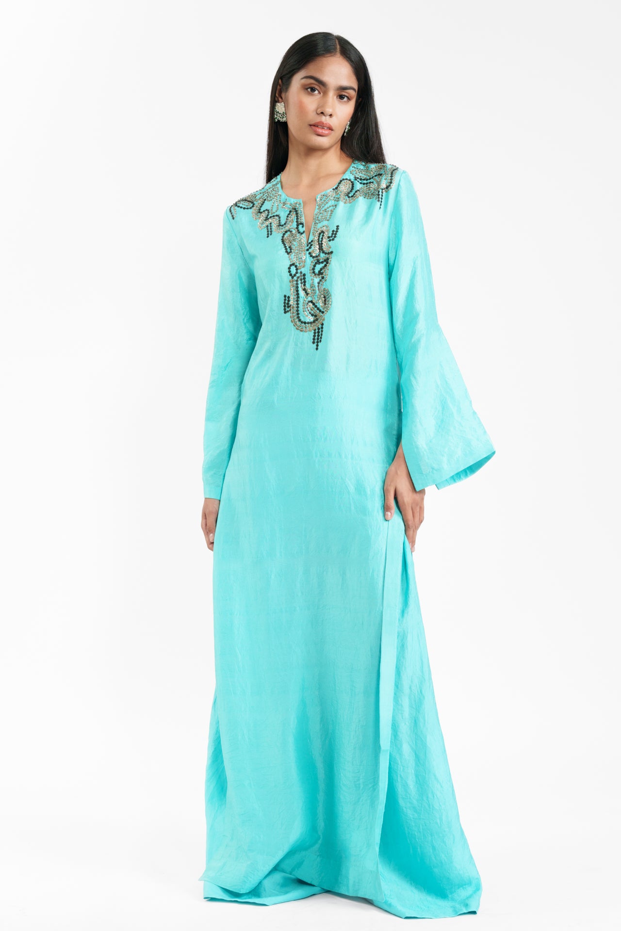 Long Kurta And Trouser Set