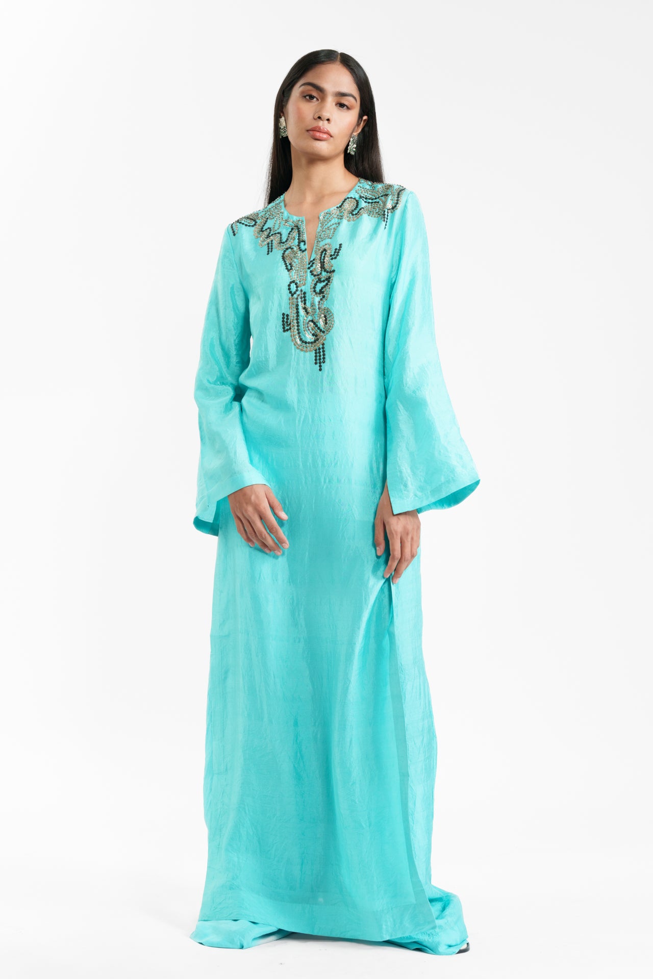 Long Kurta And Trouser Set