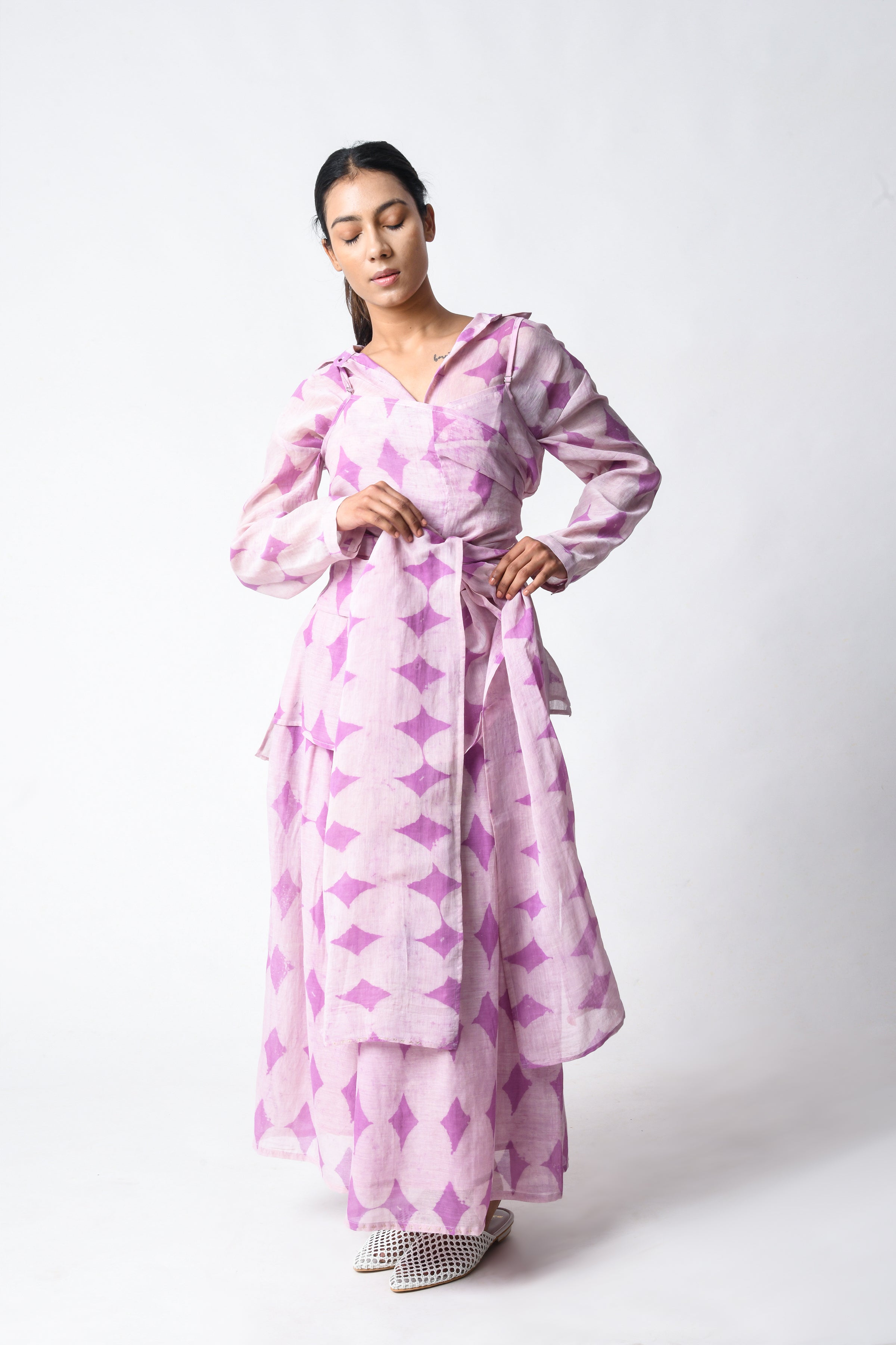 Cami Wrap Plumco-ord Set