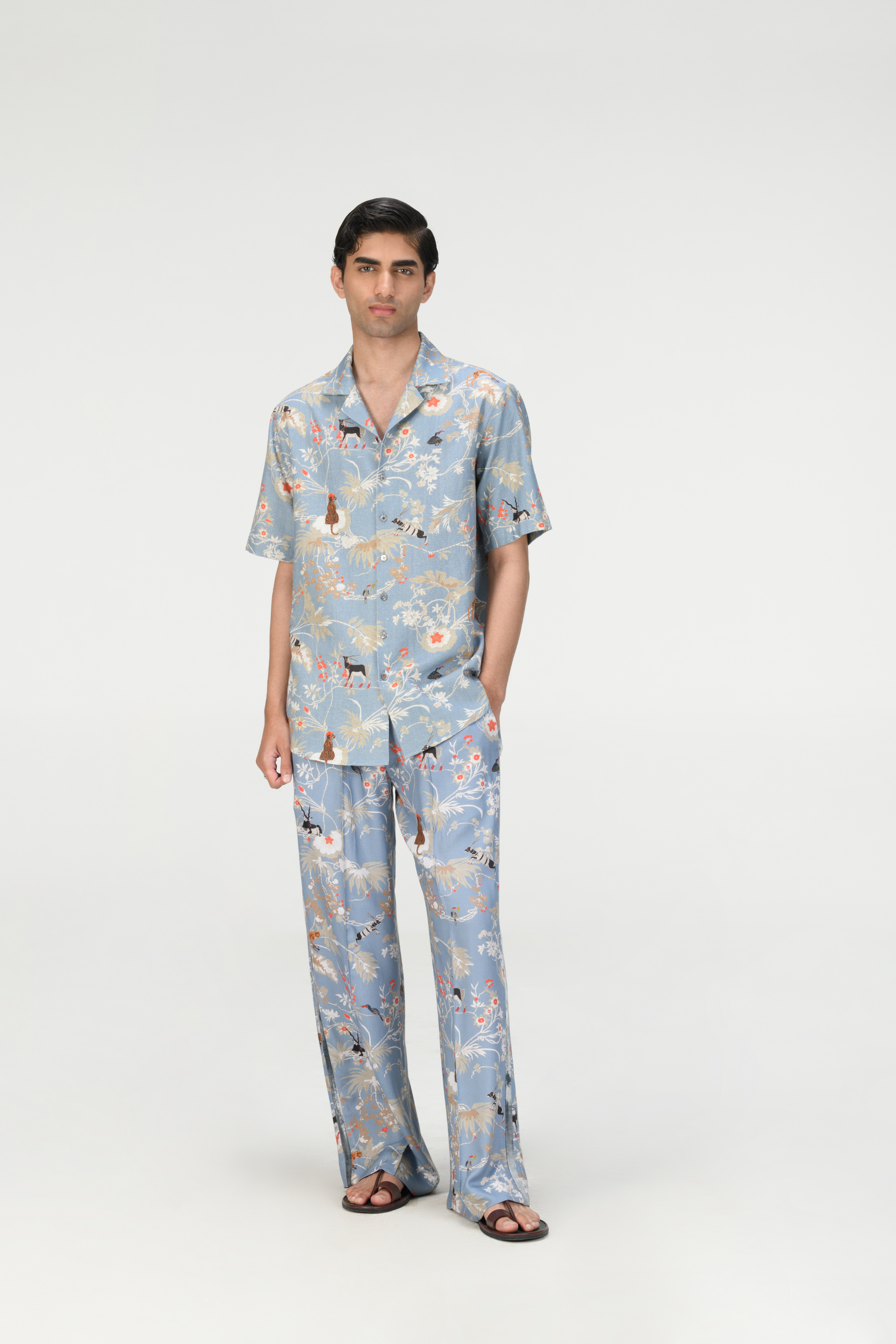 Rainforest Bush Shirt Monsoon Cloud Heavy Cotton