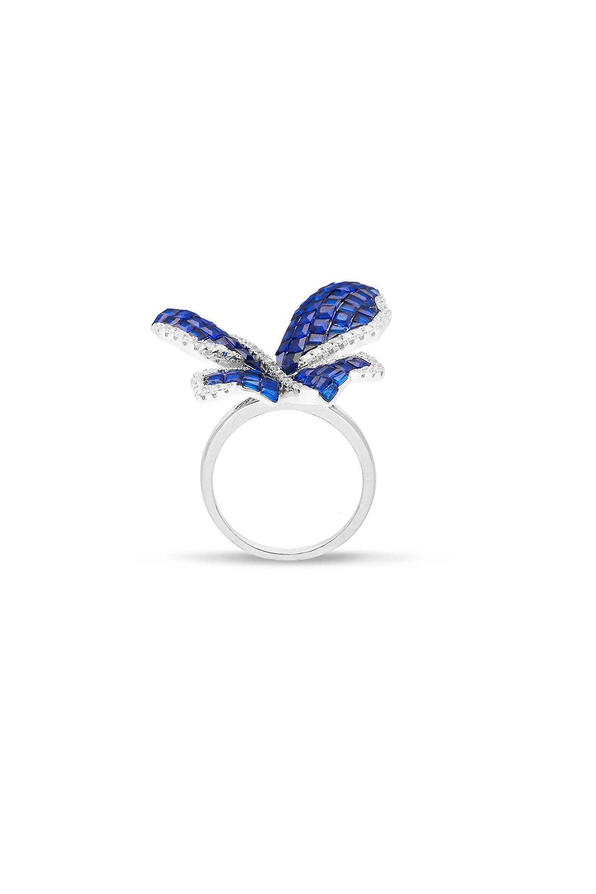 Morpho Butterfly Ring (Size 7)