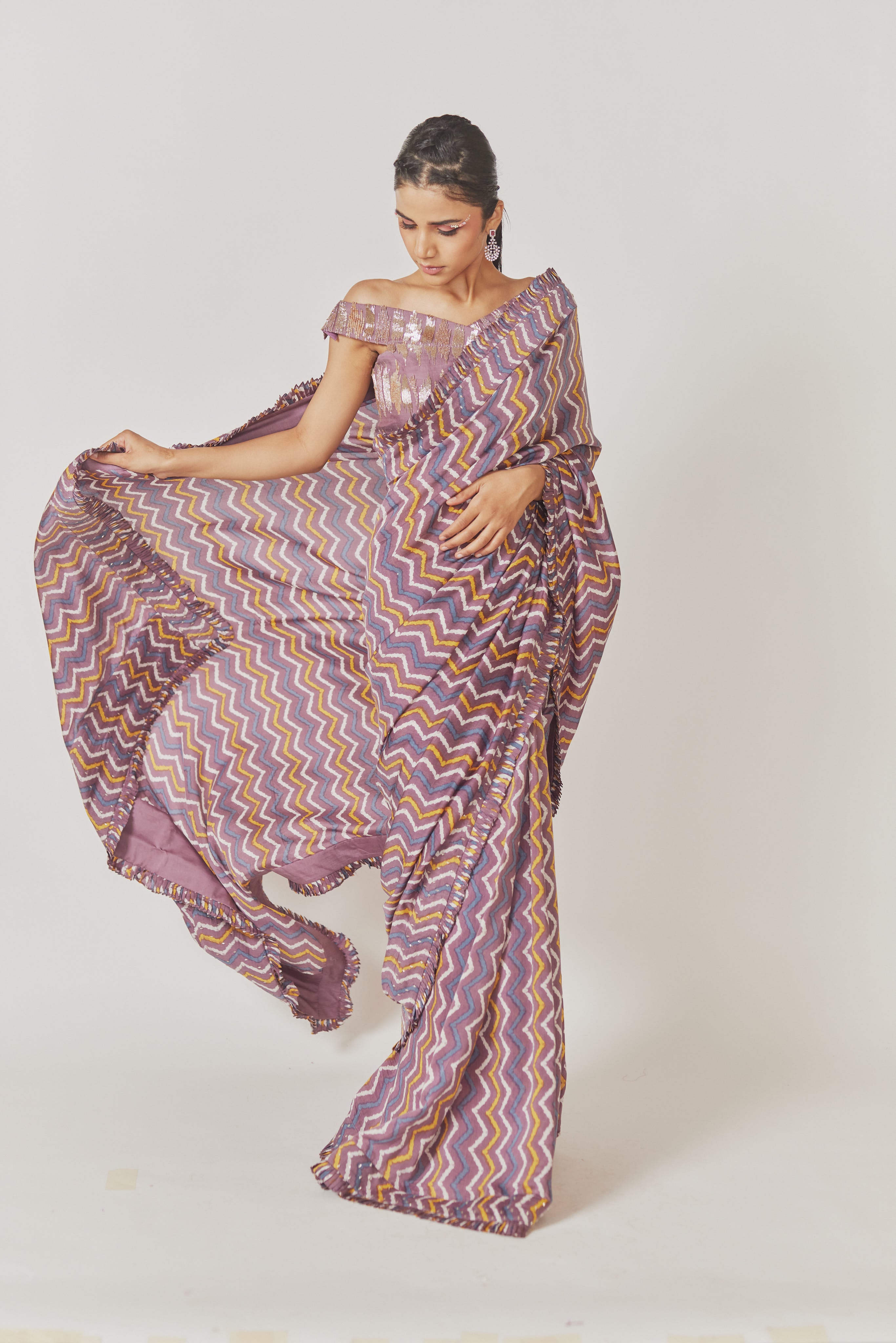 Mitra Saree with Blouse Set