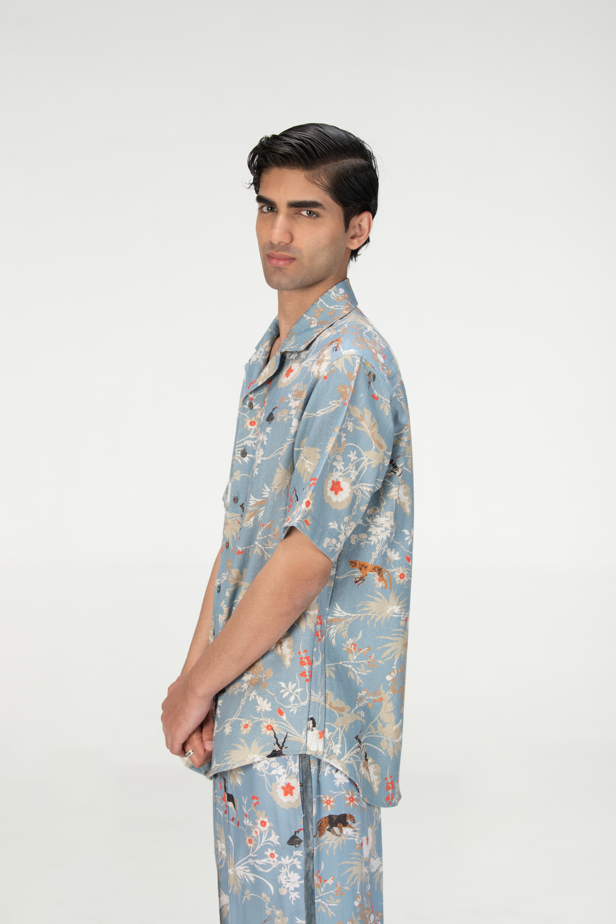 Rainforest Bush Shirt Monsoon Cloud Heavy Cotton