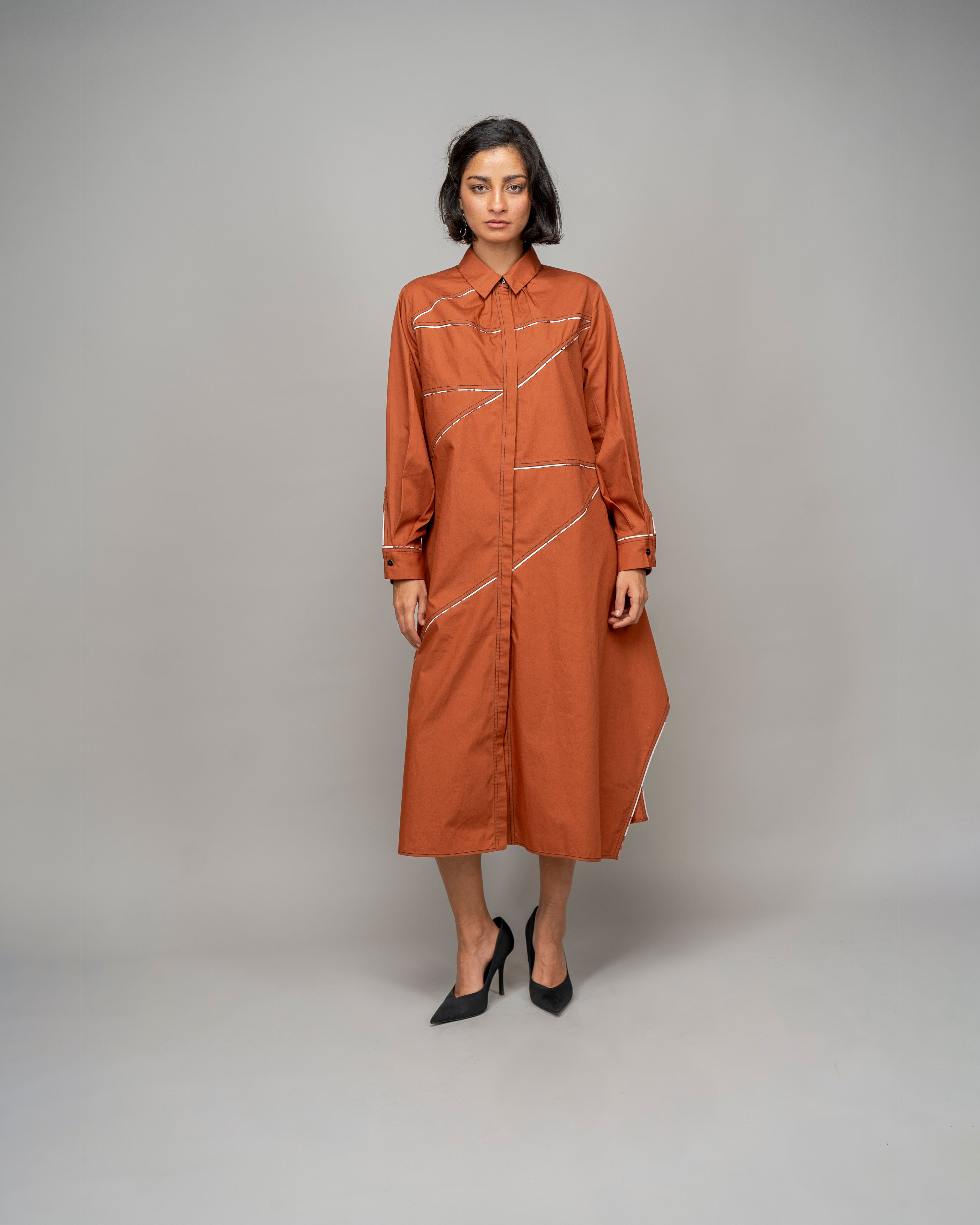 Berg Asymmetrical Shirt Dress