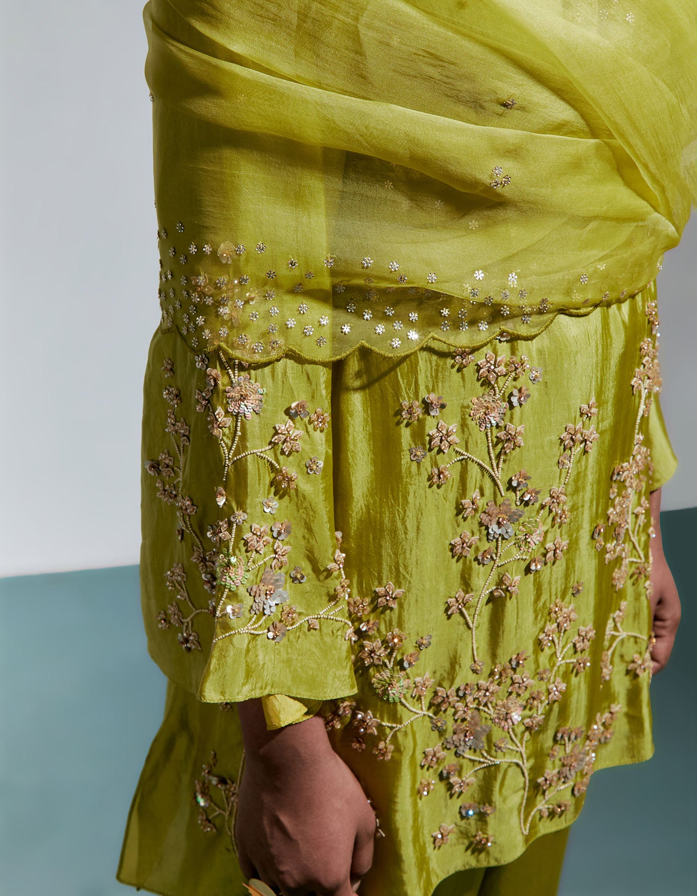 Henna Organza Dupatta