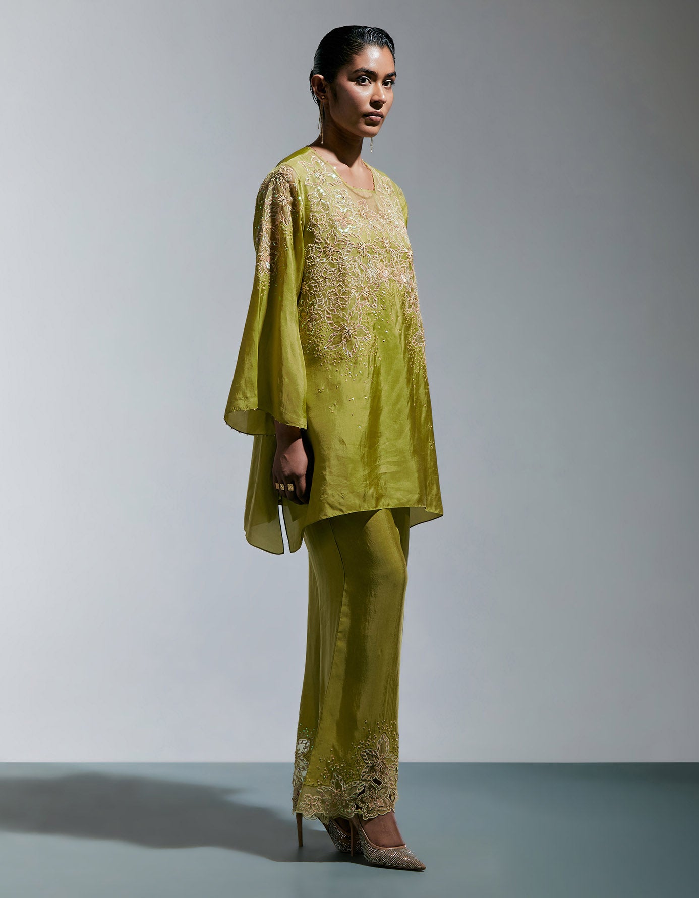 Henna Silk Co-ord Set