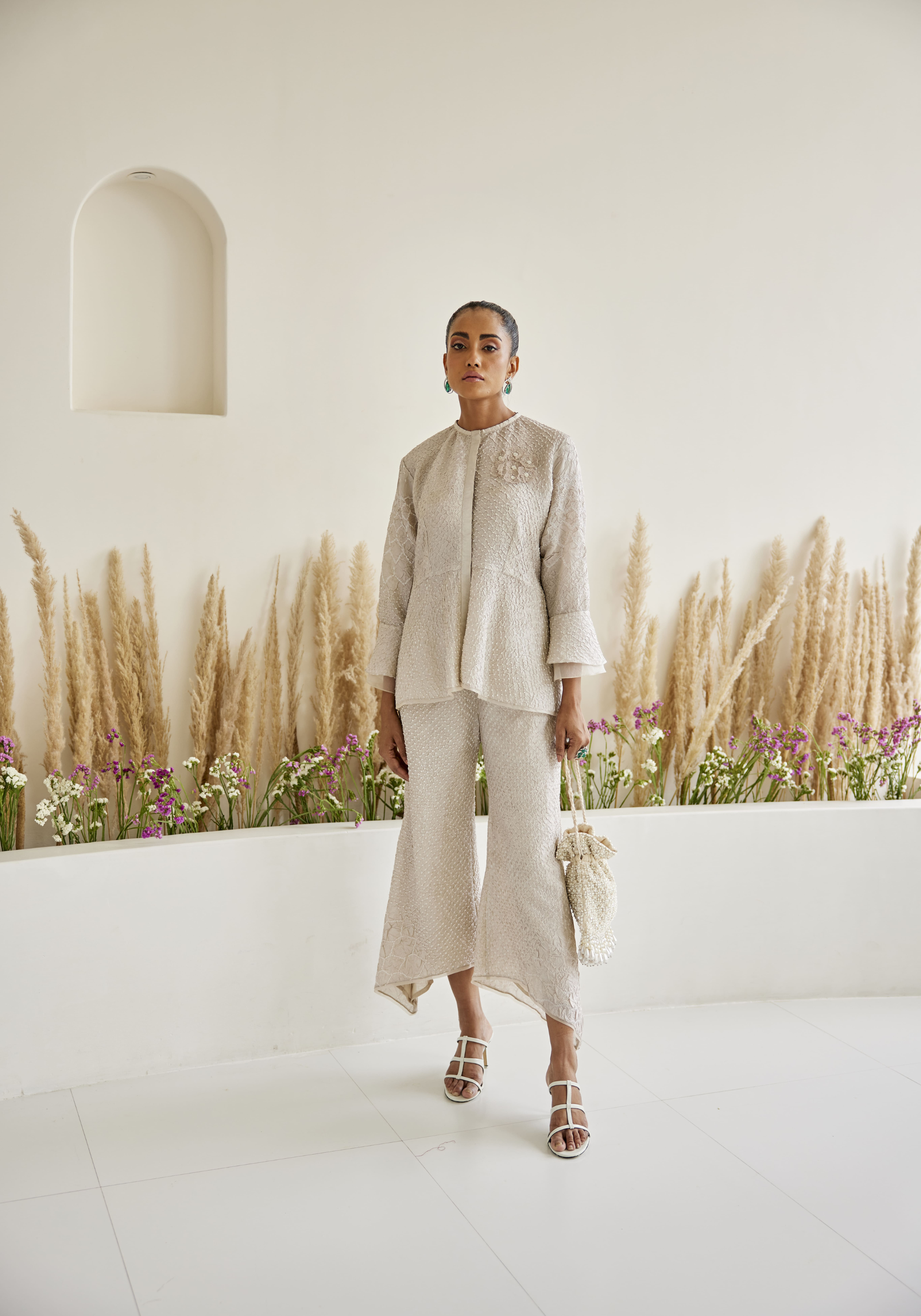 Artisanal Bandhani Peplum Top