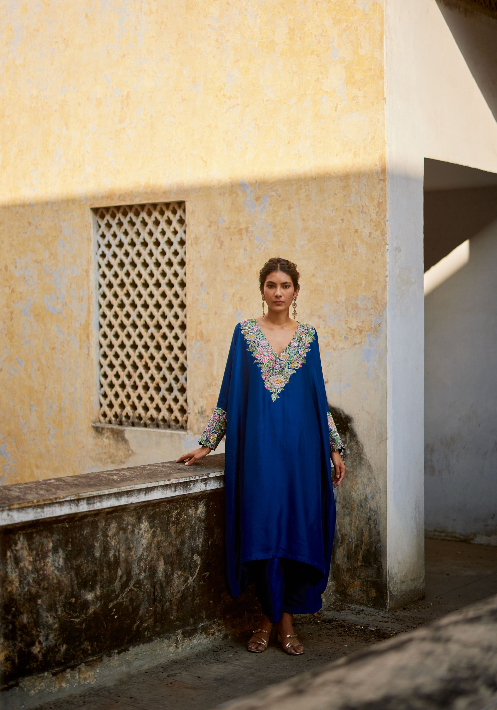 Reva Cuff Kaftan Set