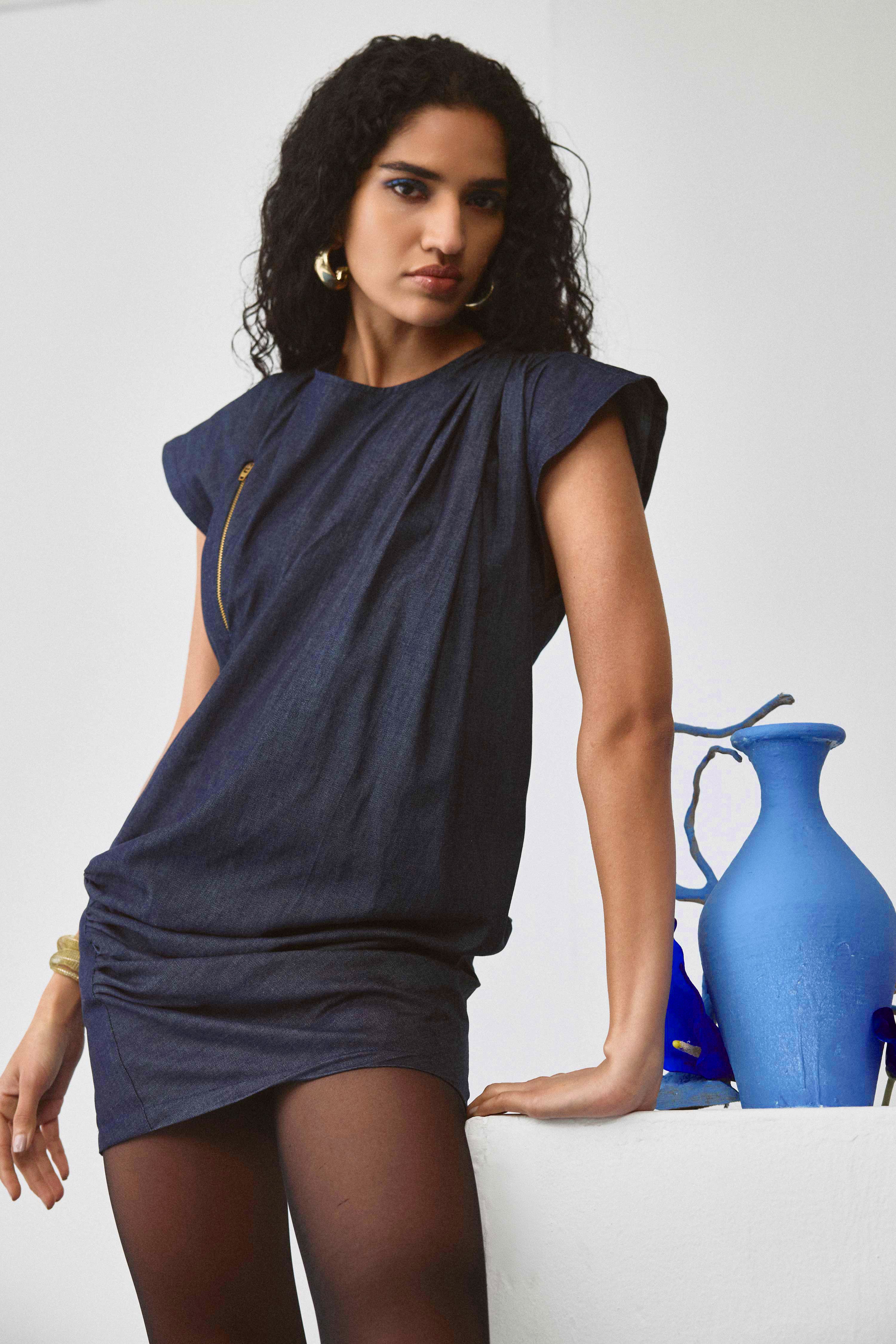 Echo Reed Denim Dress