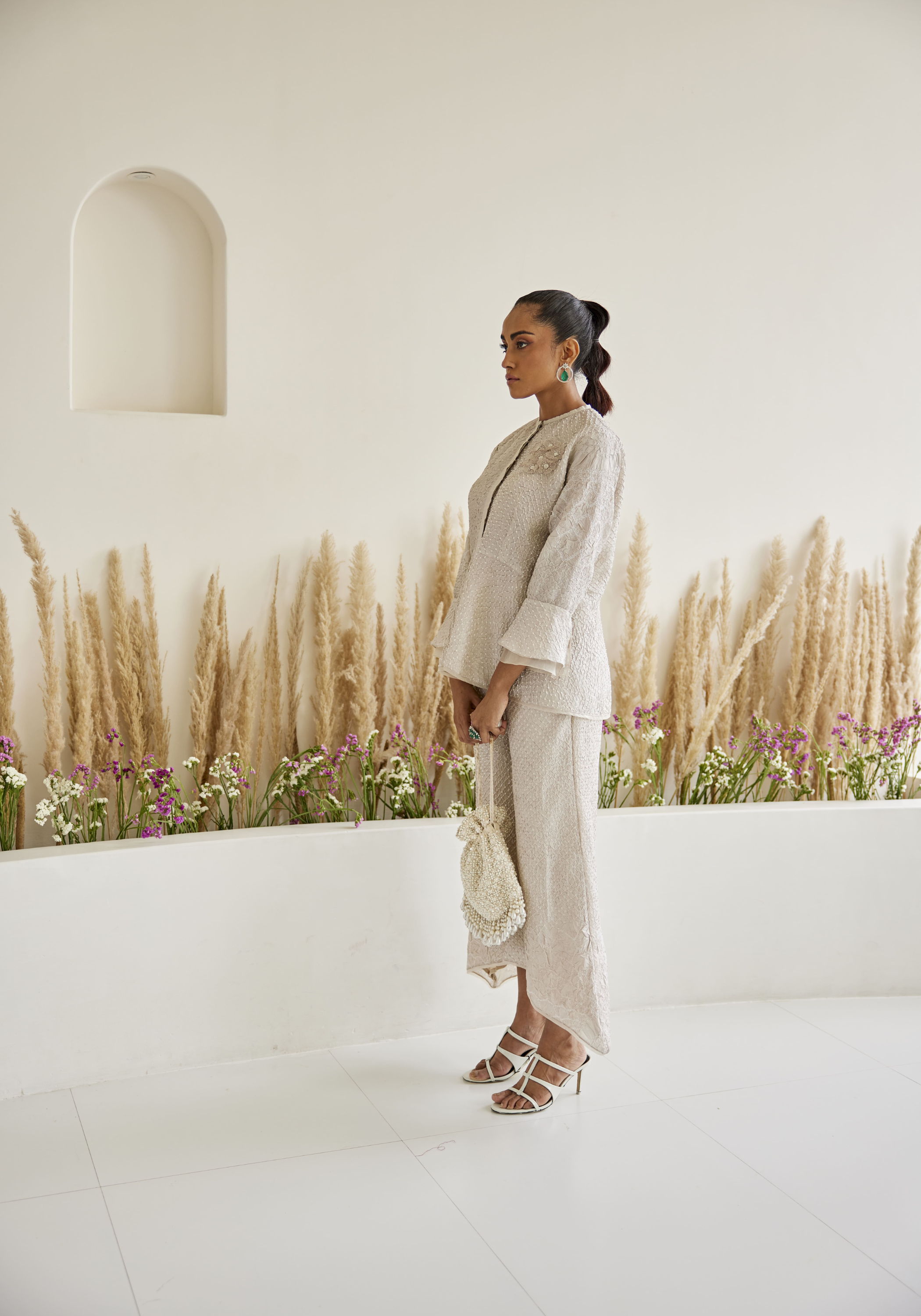 Artisanal Bandhani Peplum Top