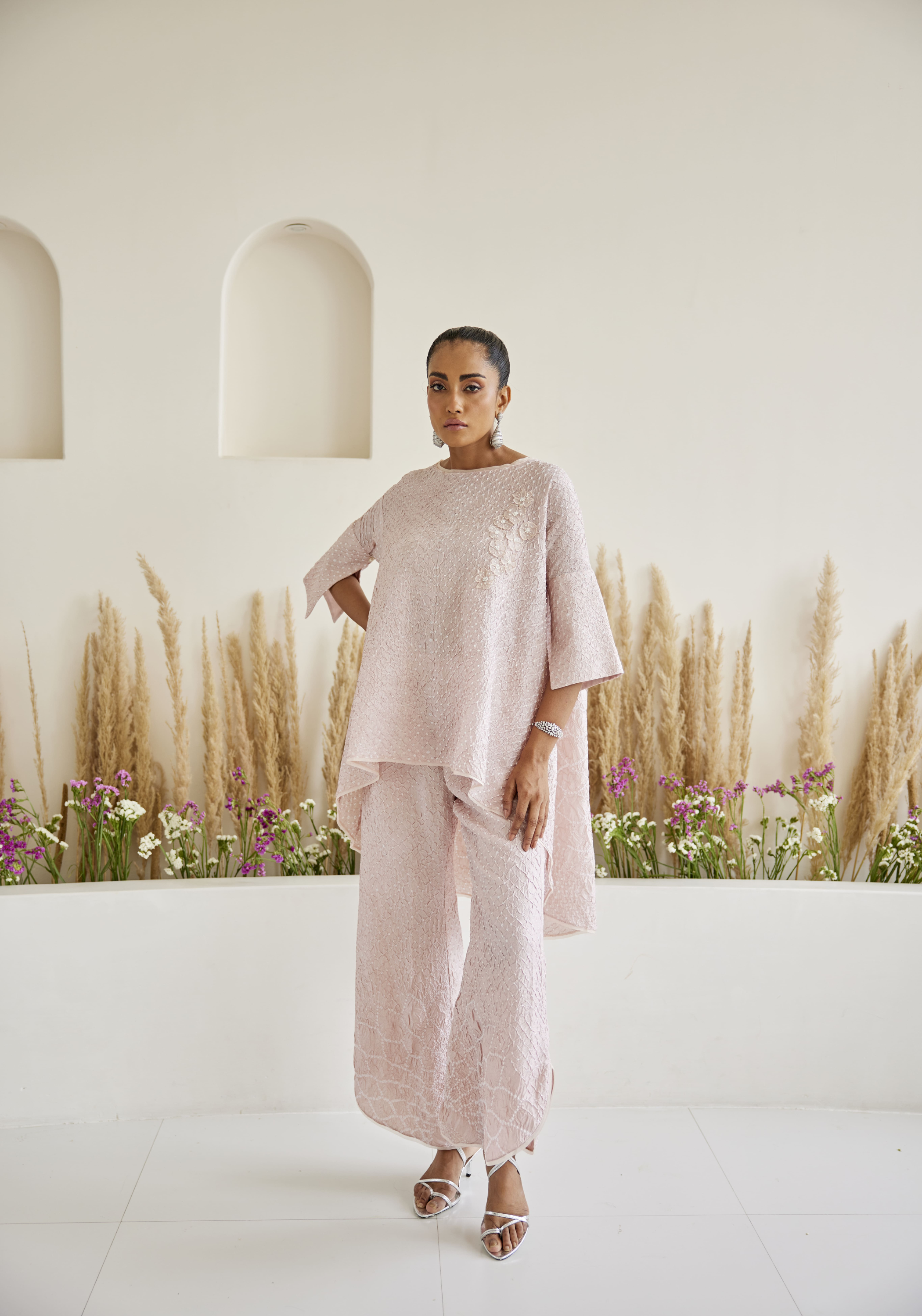 Artisanal Bandhani Asym Palazzos