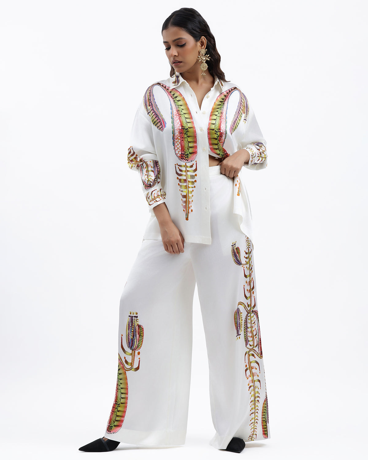 Printed Shirt With Trouser