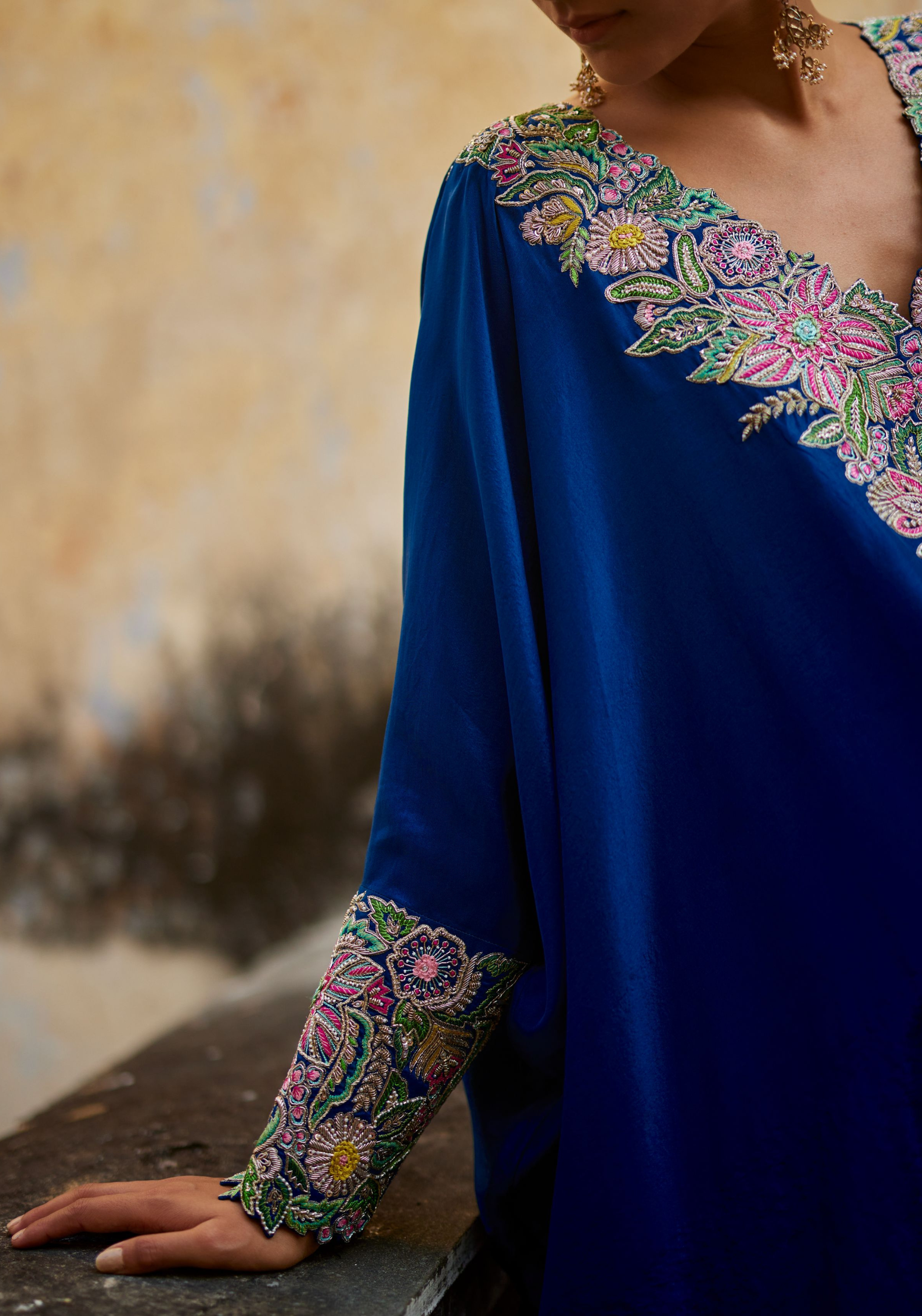 Reva Cuff Kaftan Set