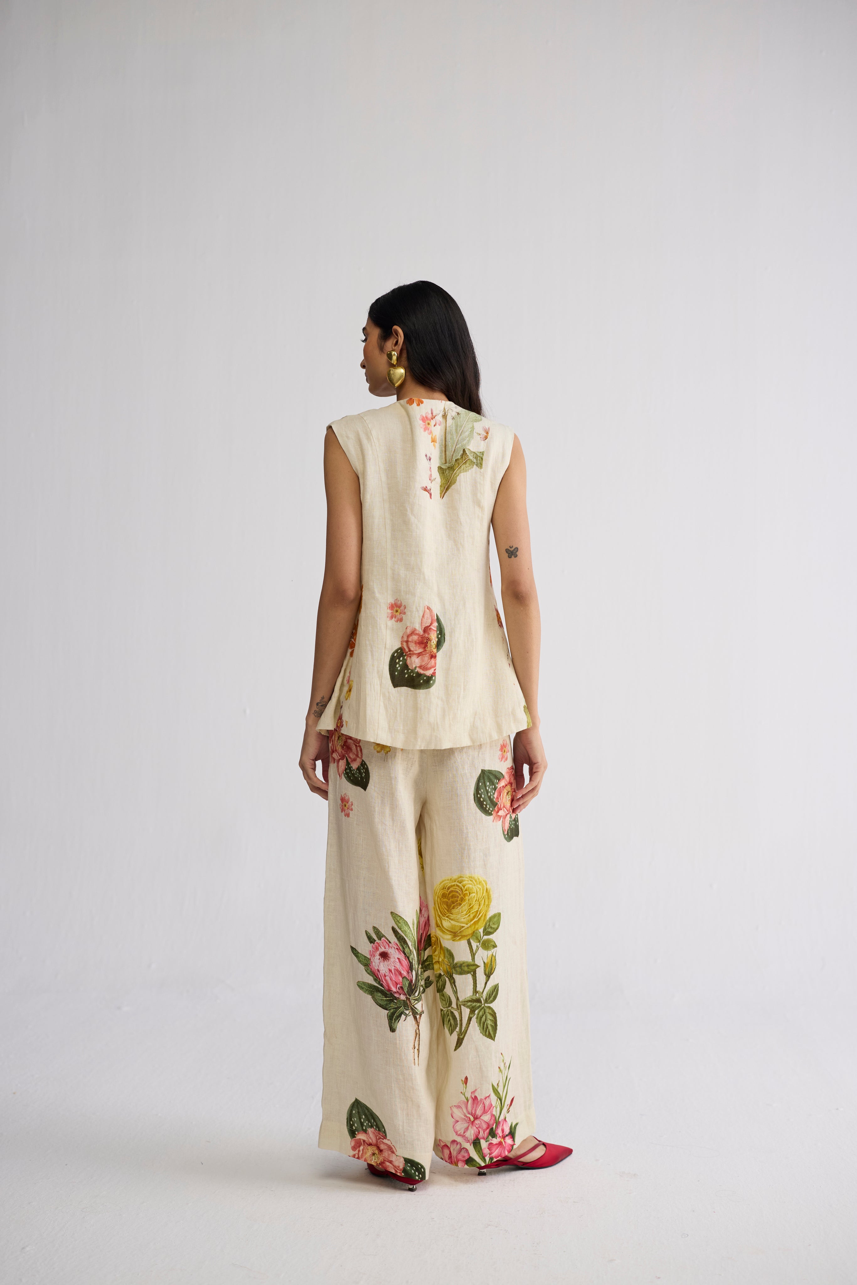 Primavera Panelled Waistcoat & Pants Set