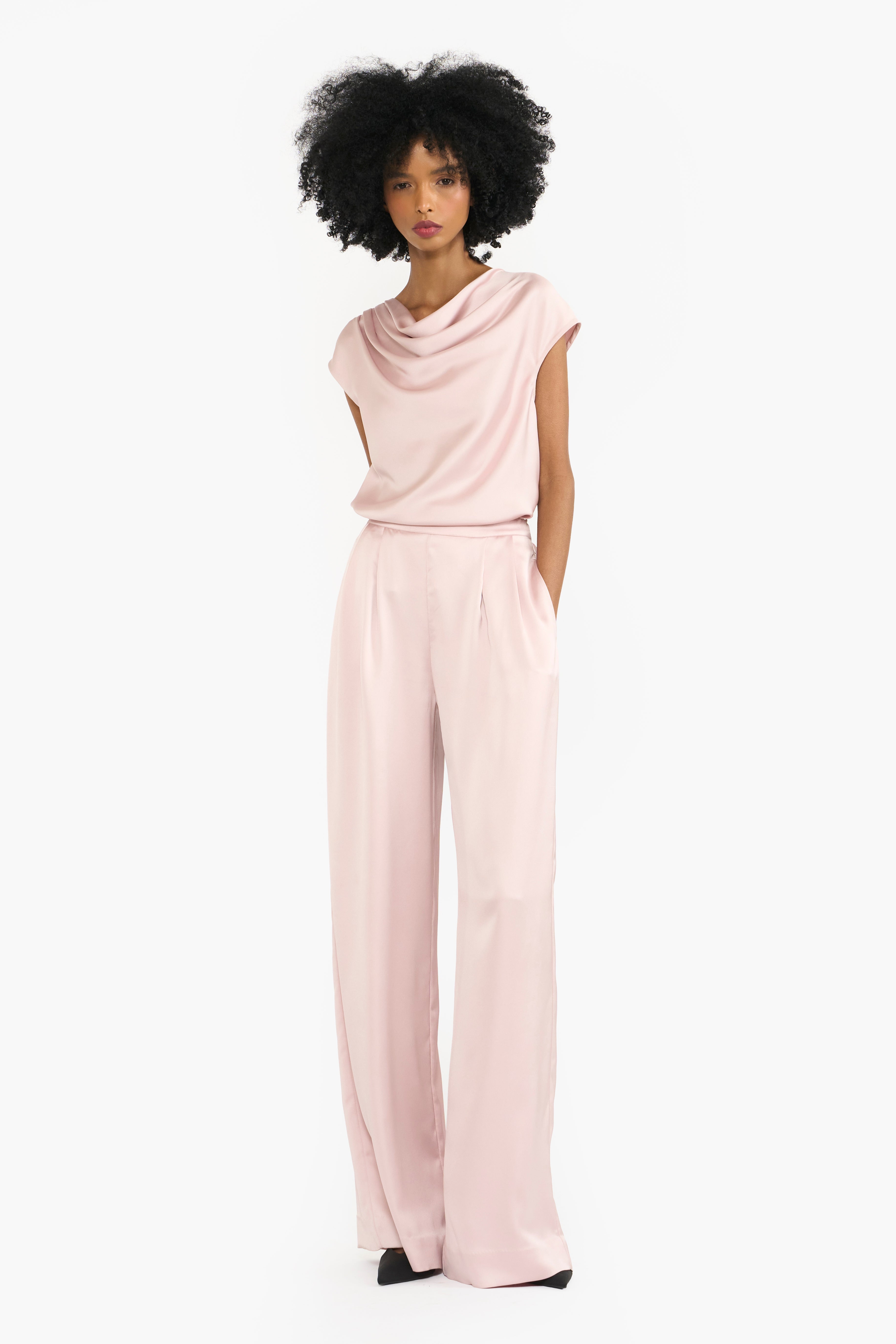 Cowl Draped Co-ord Set