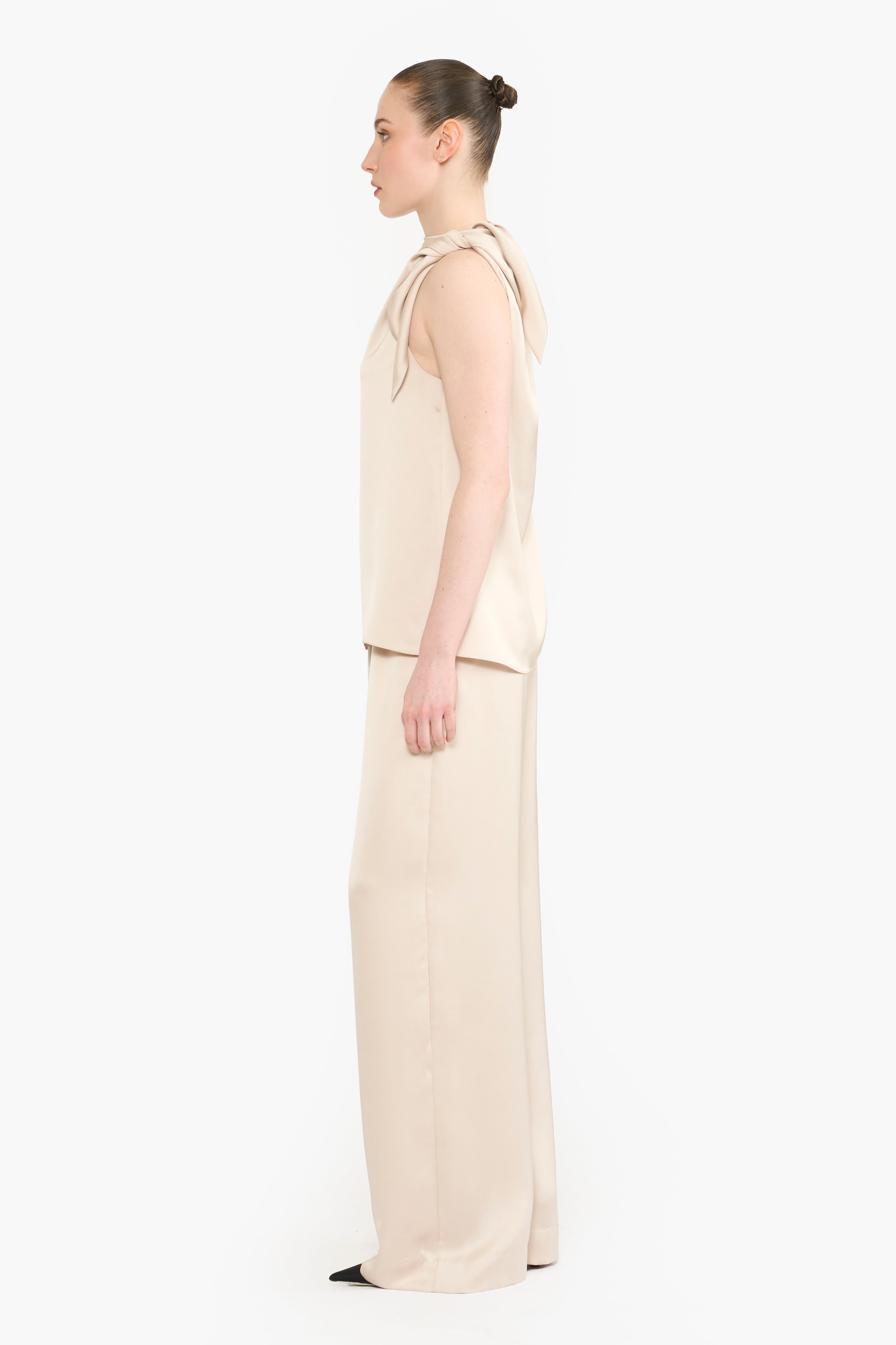 Knotted Shoulder Halter Co-ord Set
