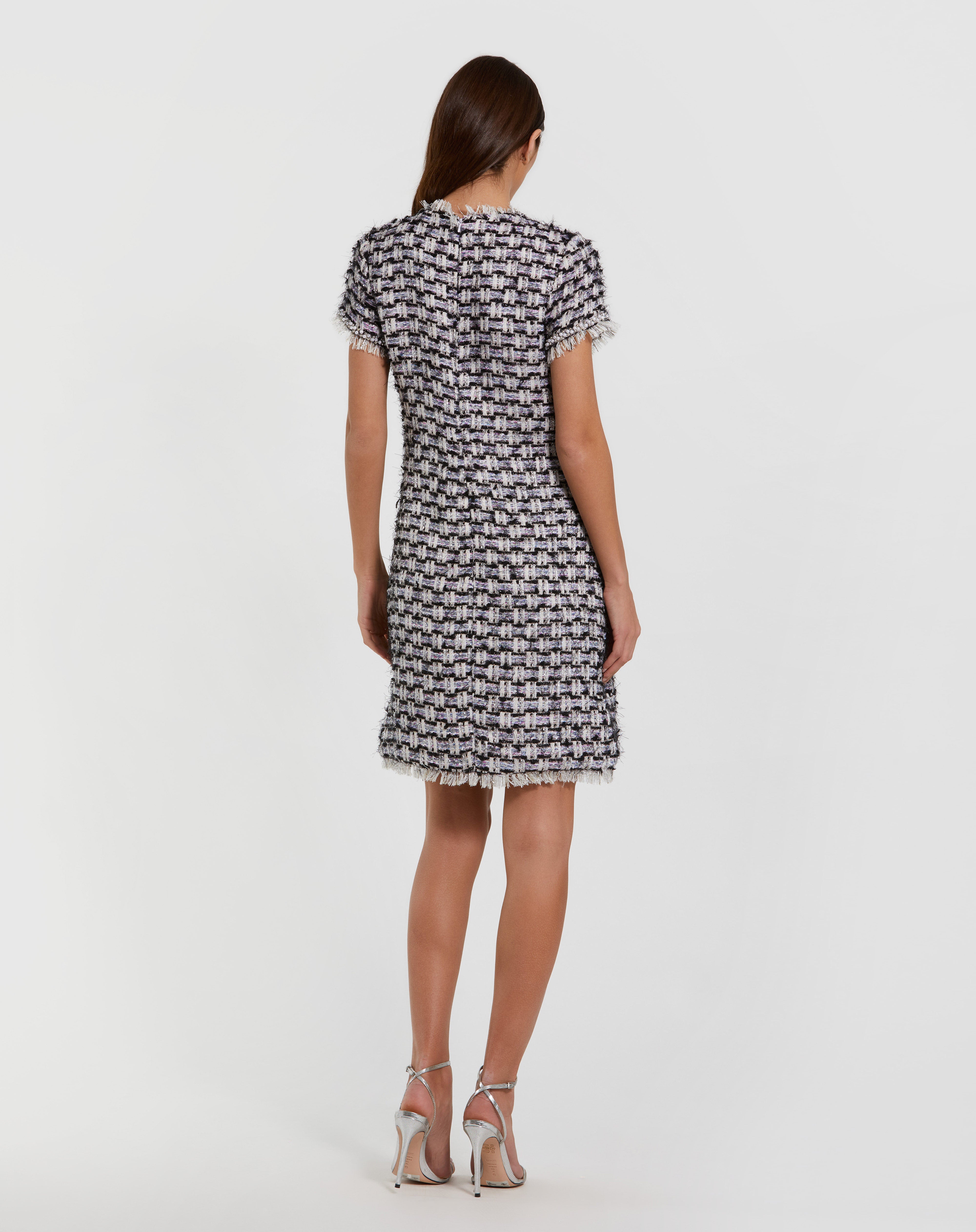 Floral Button Detail Shift Dress