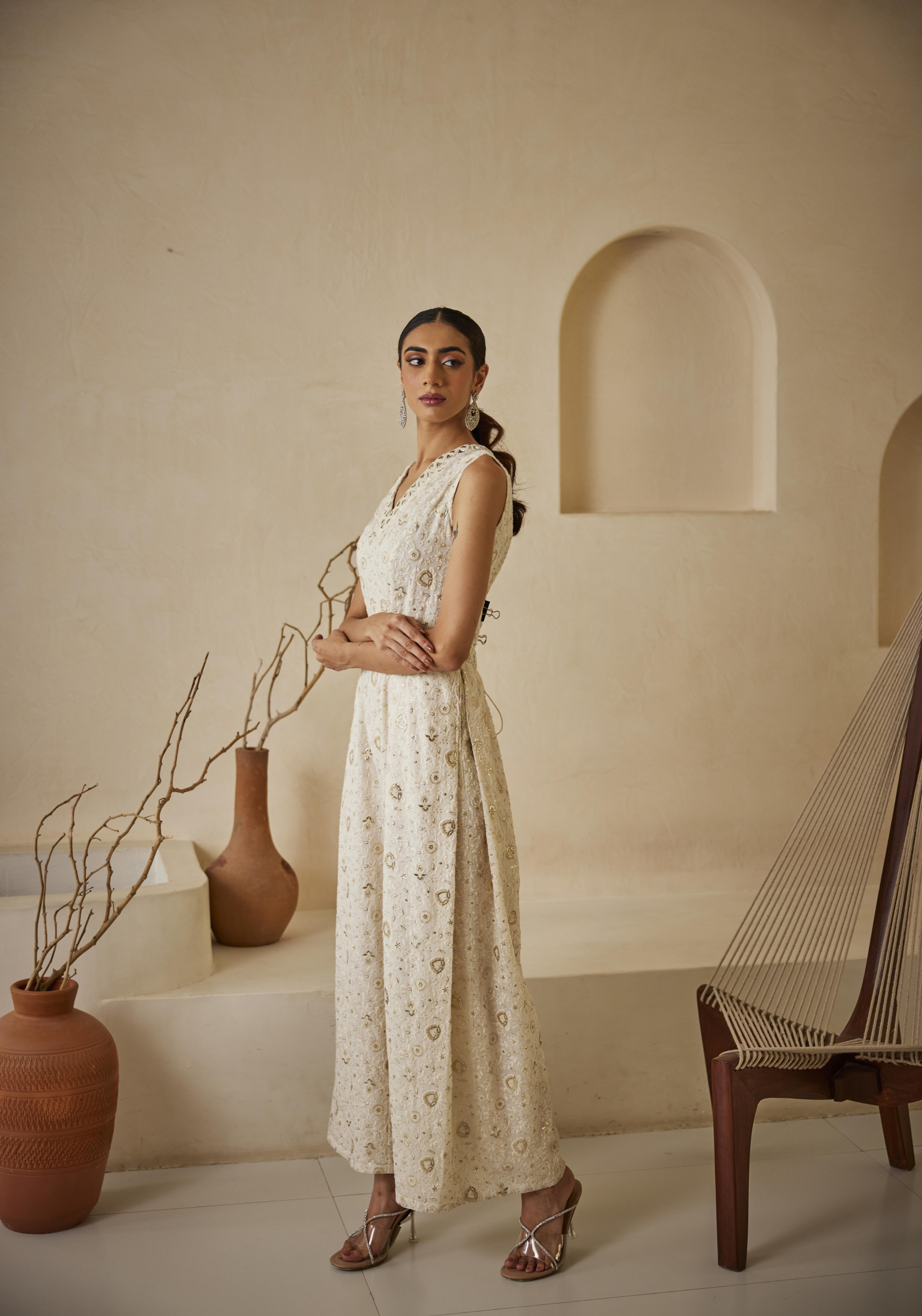 Chikankari Jump Suit