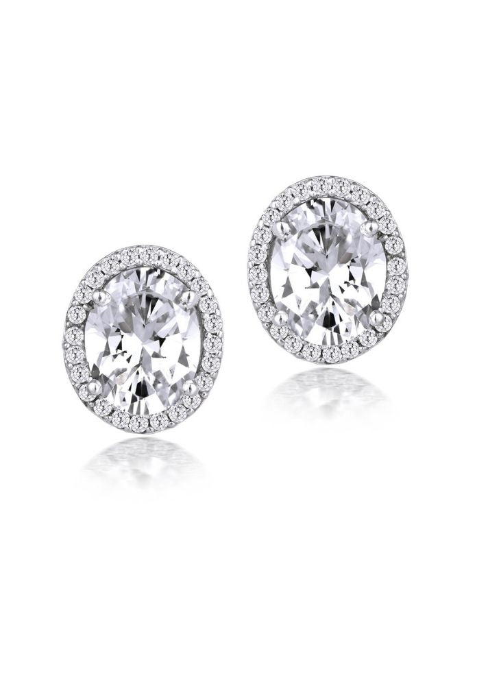 Ear Studs In Oval-shaped