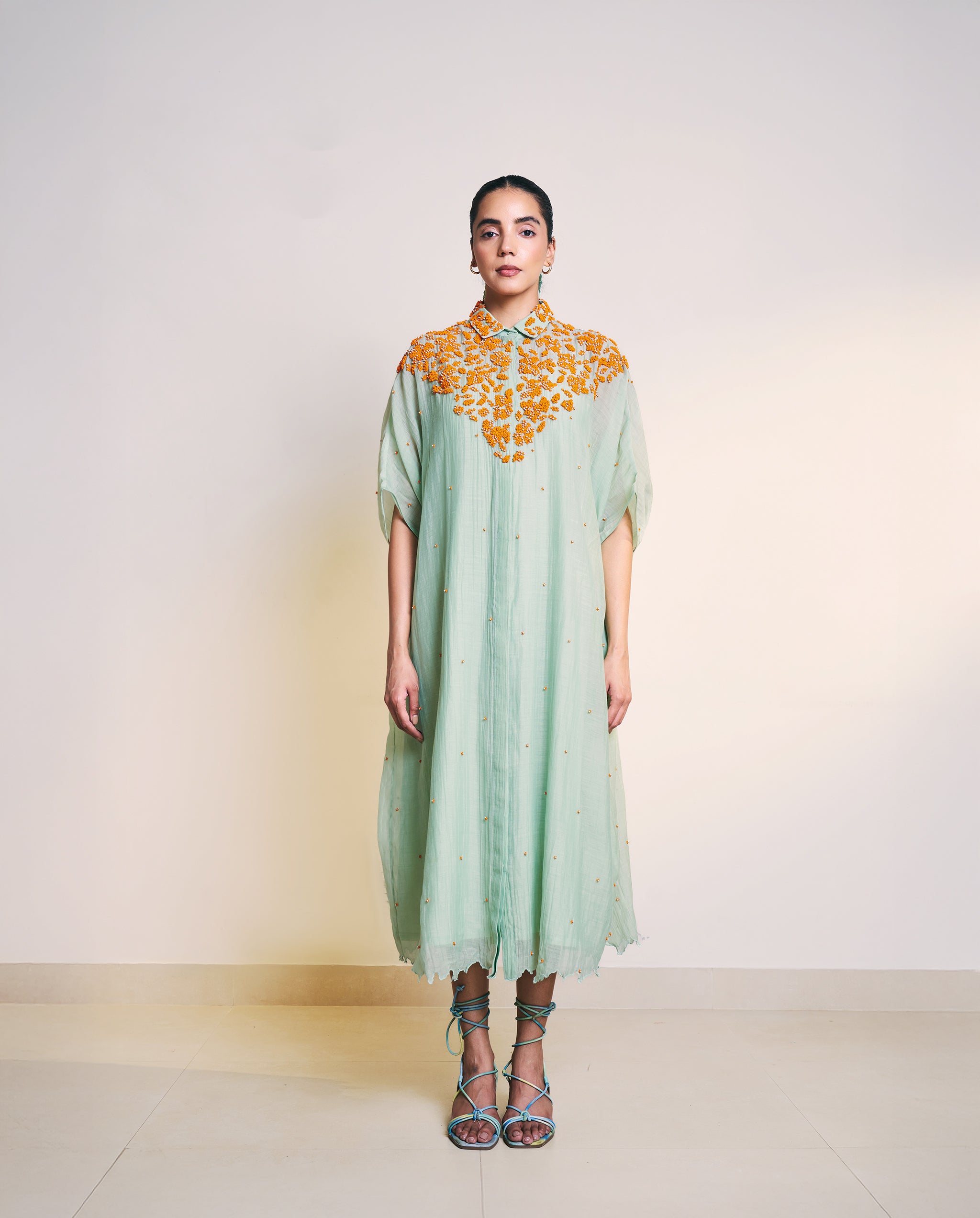 Sea Green Crown Dress