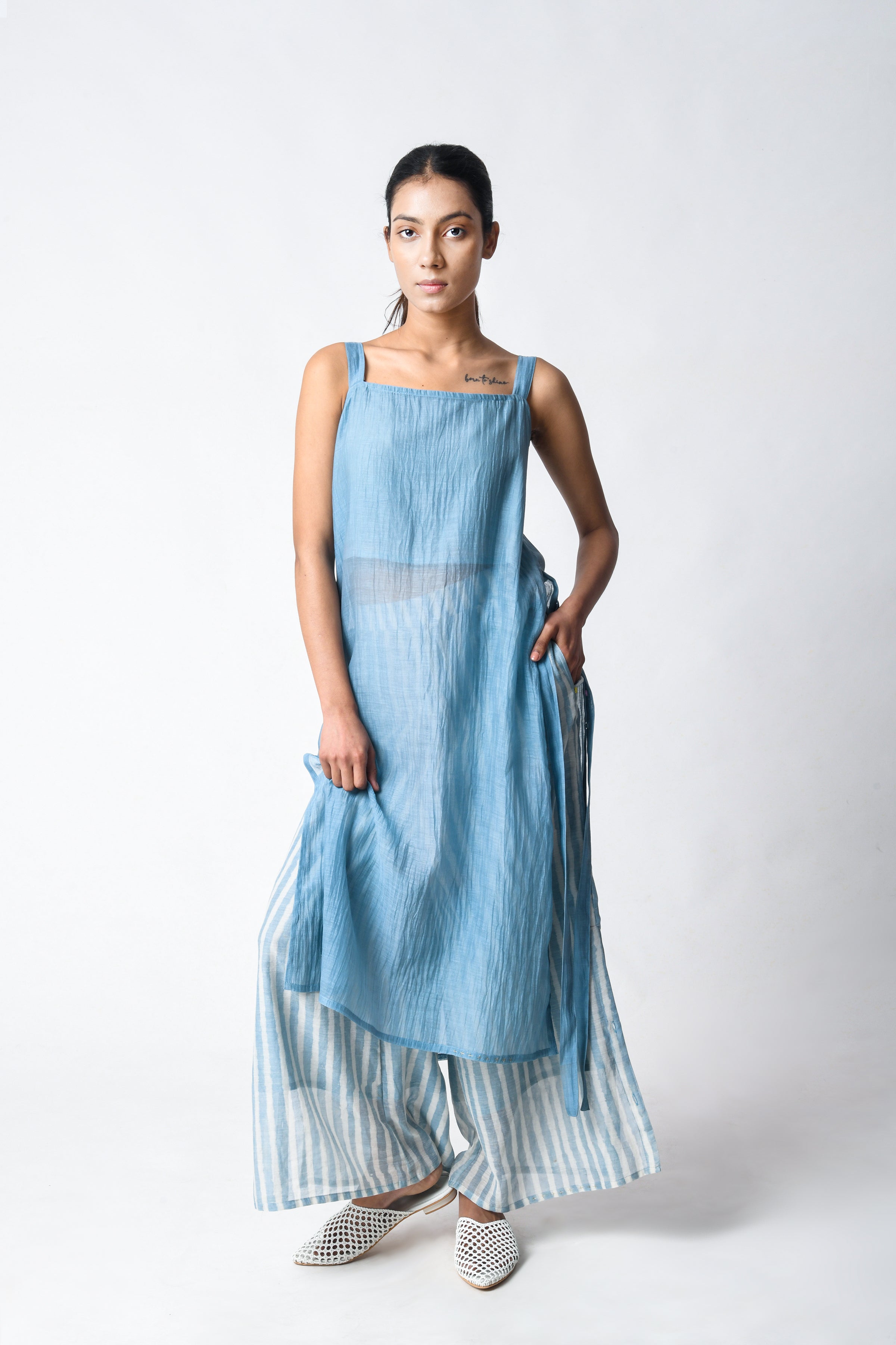 Strap Tunic Sky Co-ord
