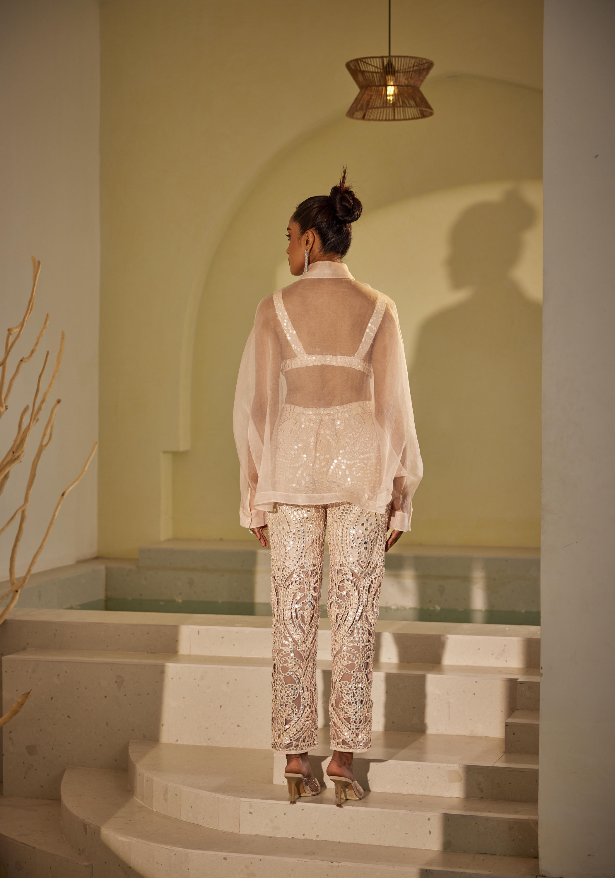 Jaaliwork Cigarette Pants