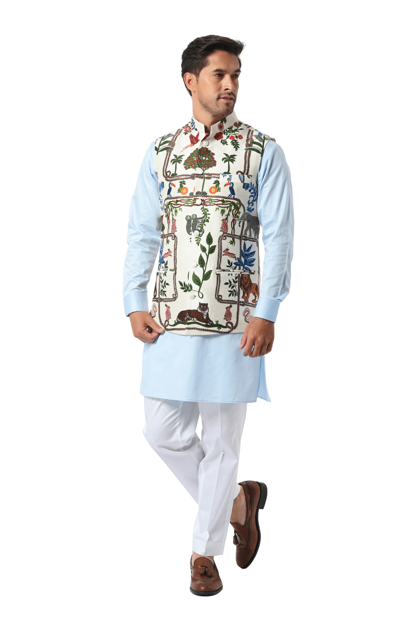 Safari Pure Silk Kalamkari Bandi Jacket