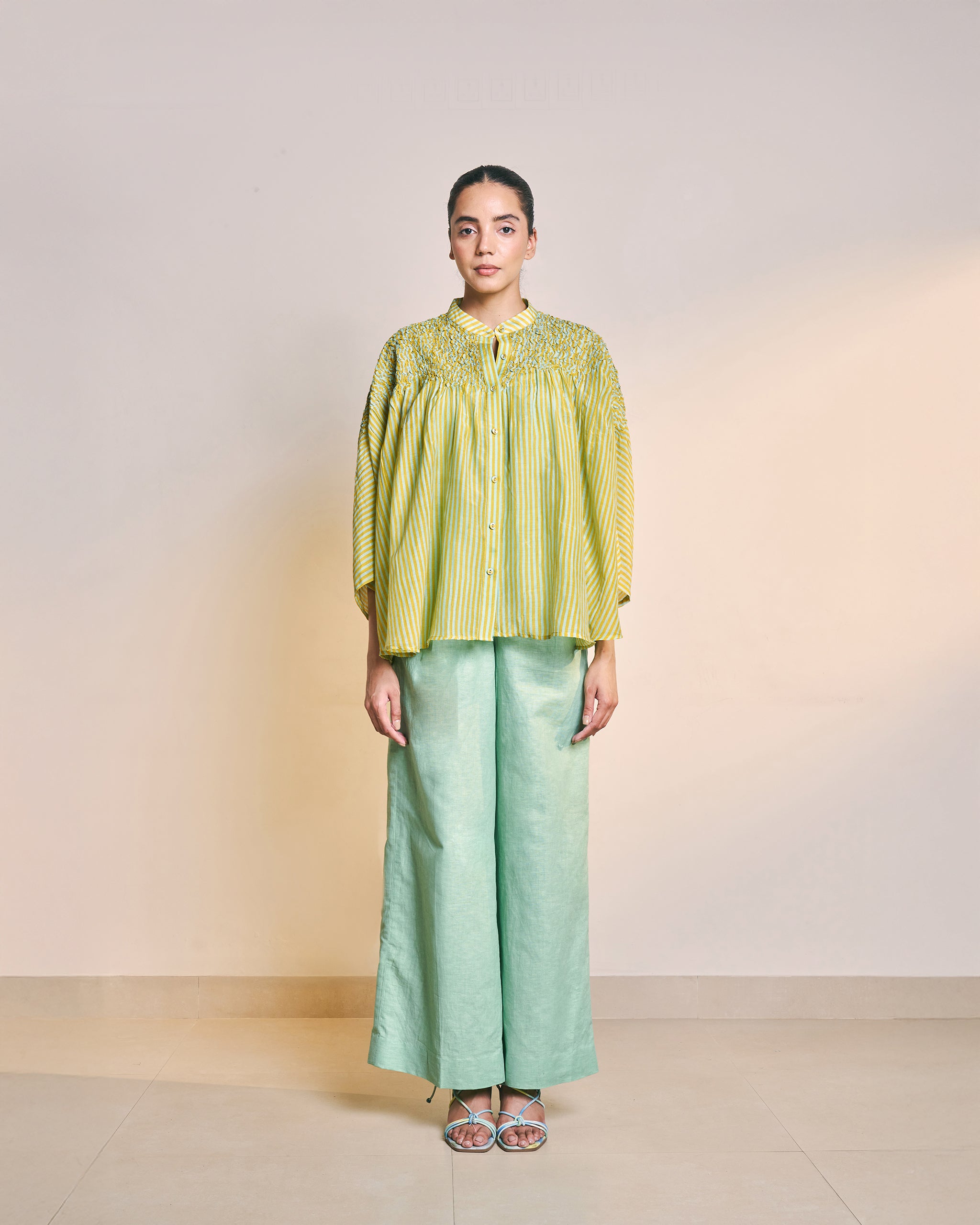 Yellow Stripe Bianca Shirt