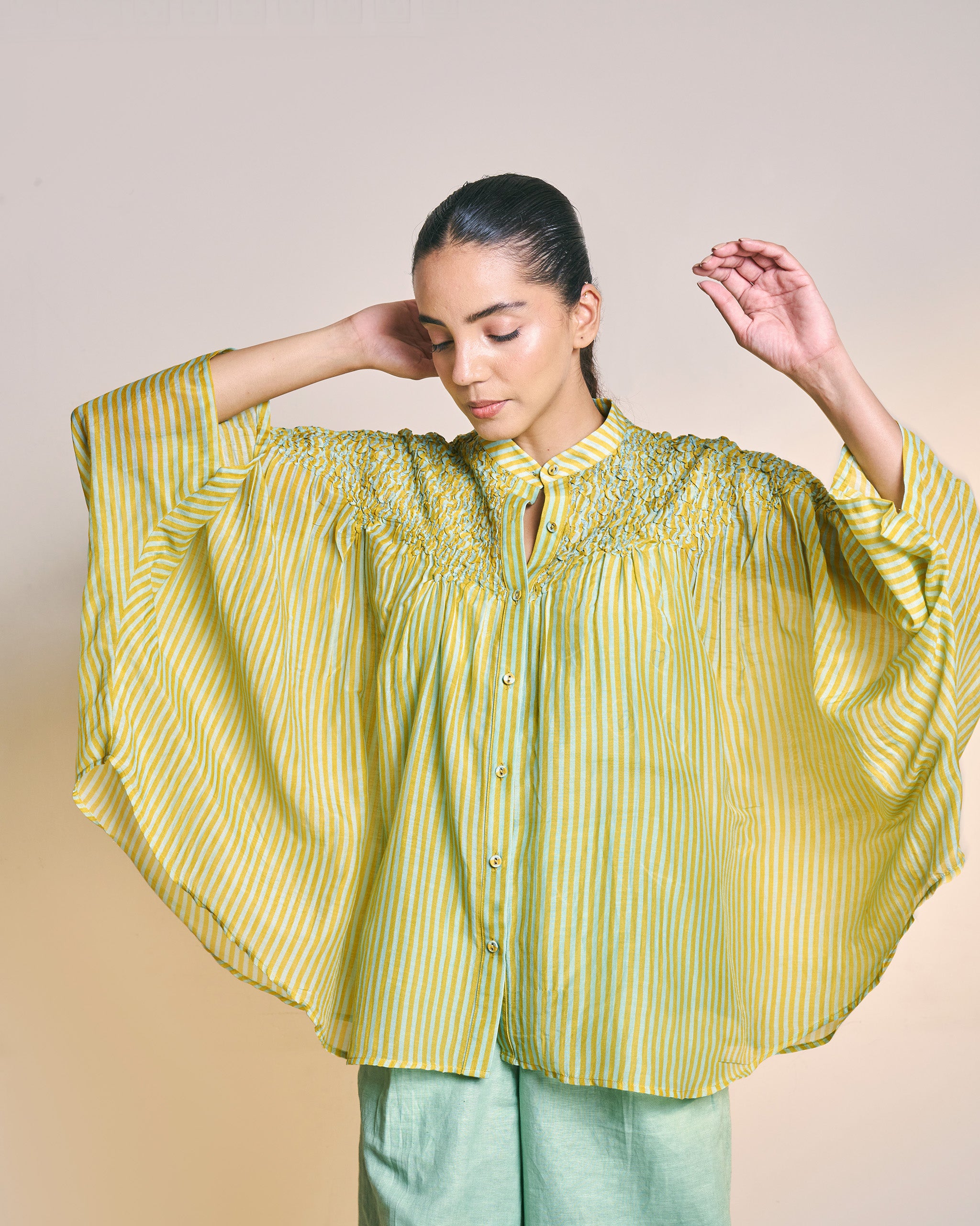 Yellow Stripe Bianca Shirt